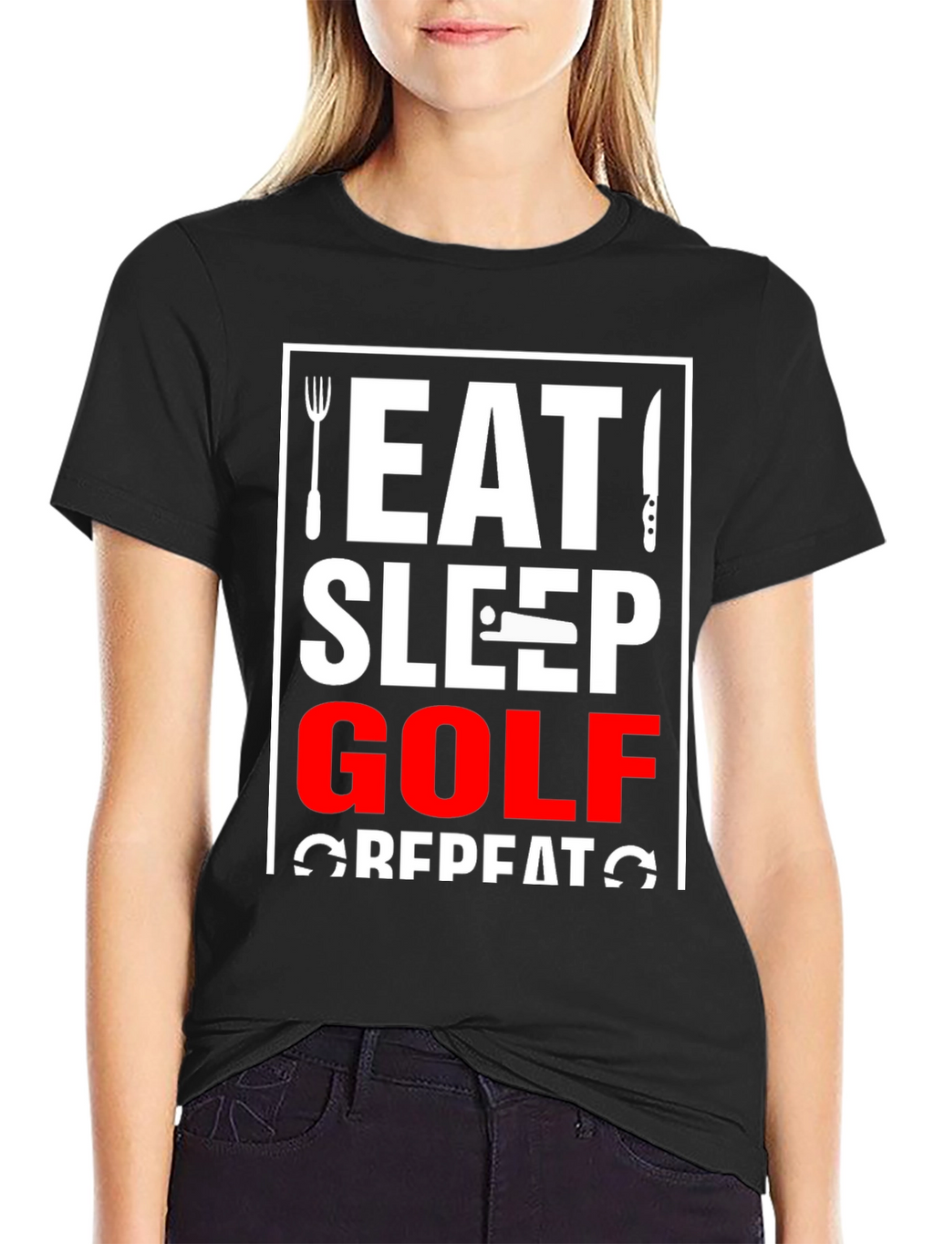 Eat Sleep Golf Repeat T-Shirt