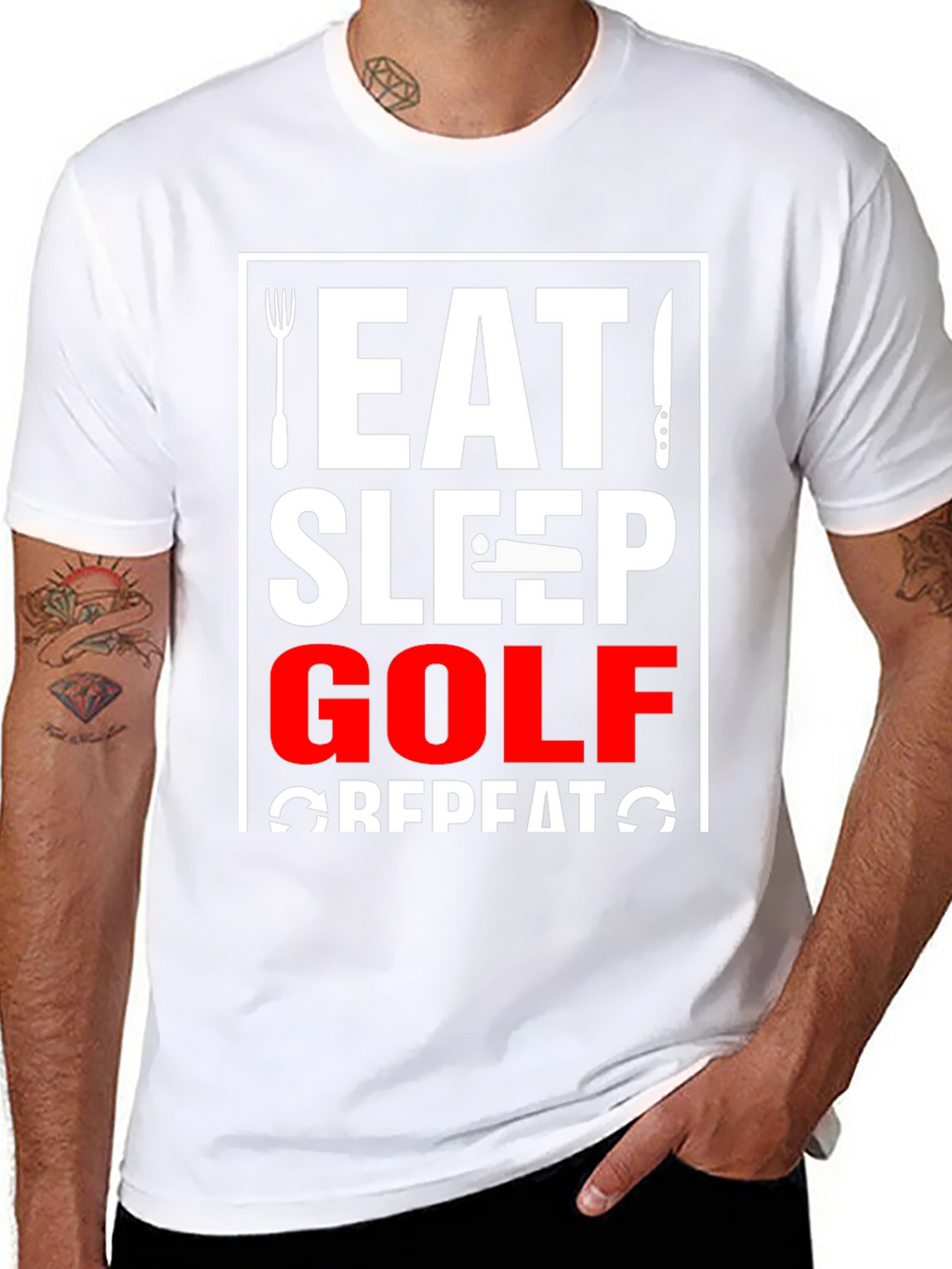 Eat Sleep Golf Repeat T-Shirt