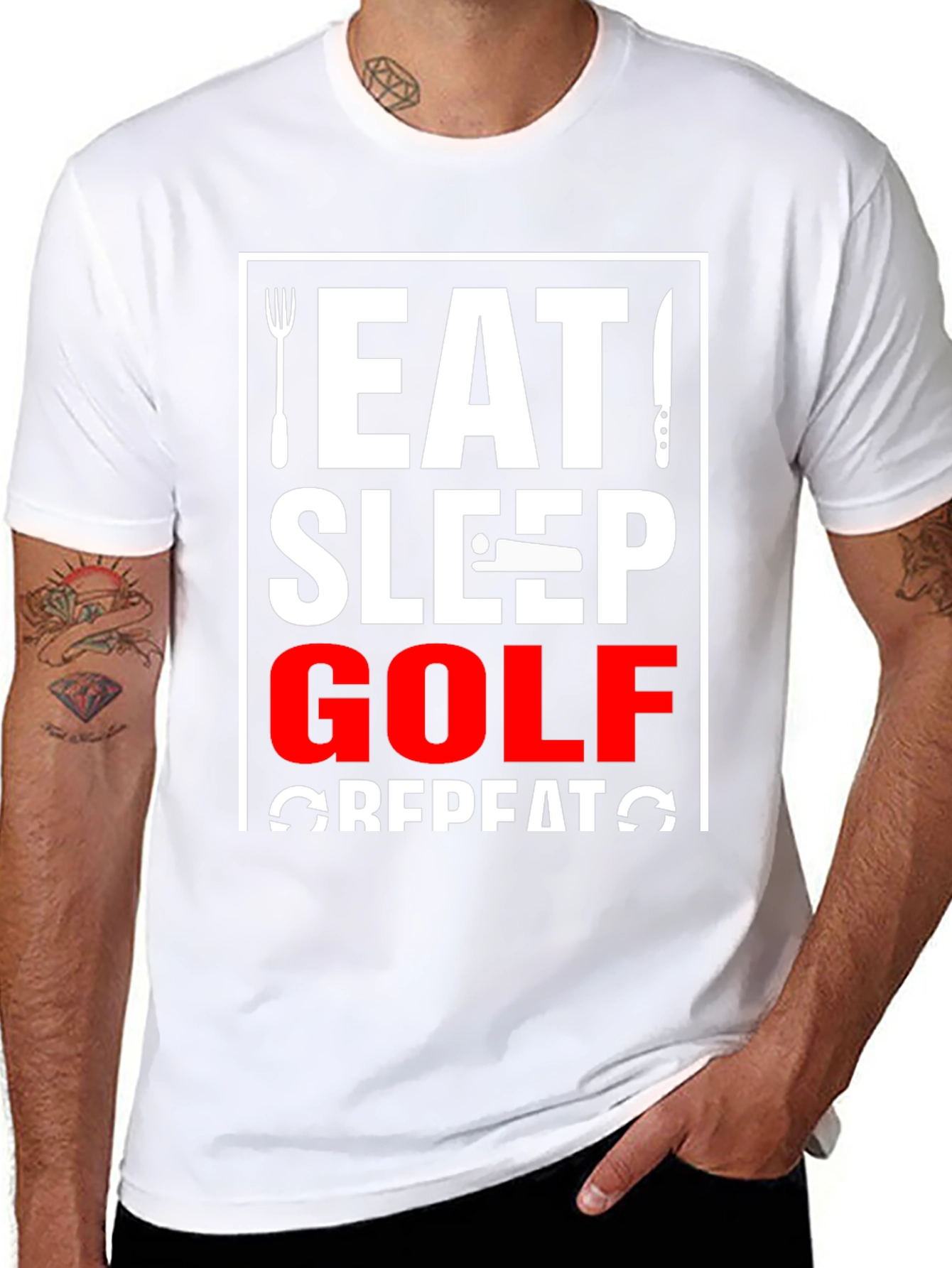 Eat Sleep Golf Repeat T-Shirt