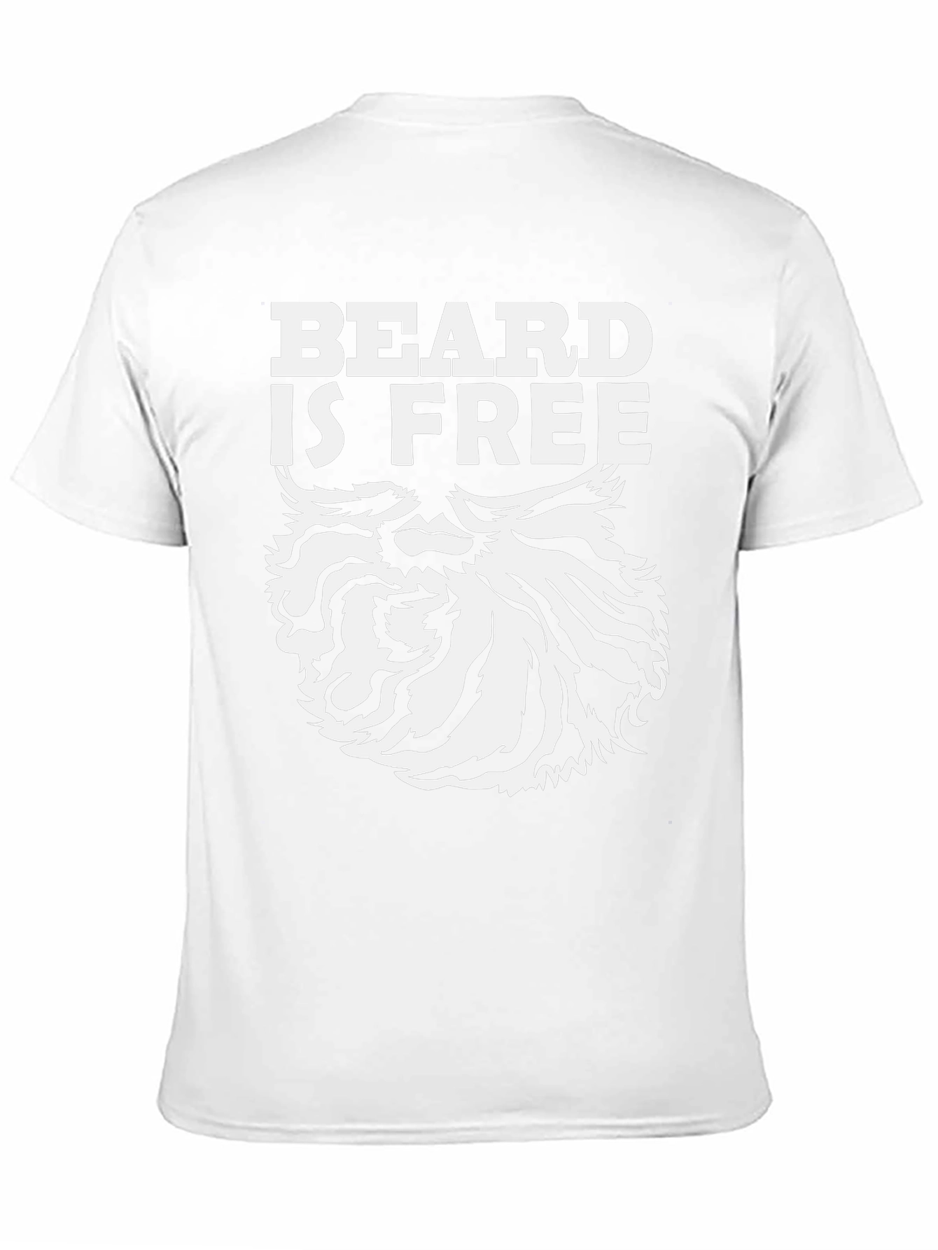 Beard Is Free Graphic T-Shirt - Black Cotton Tee