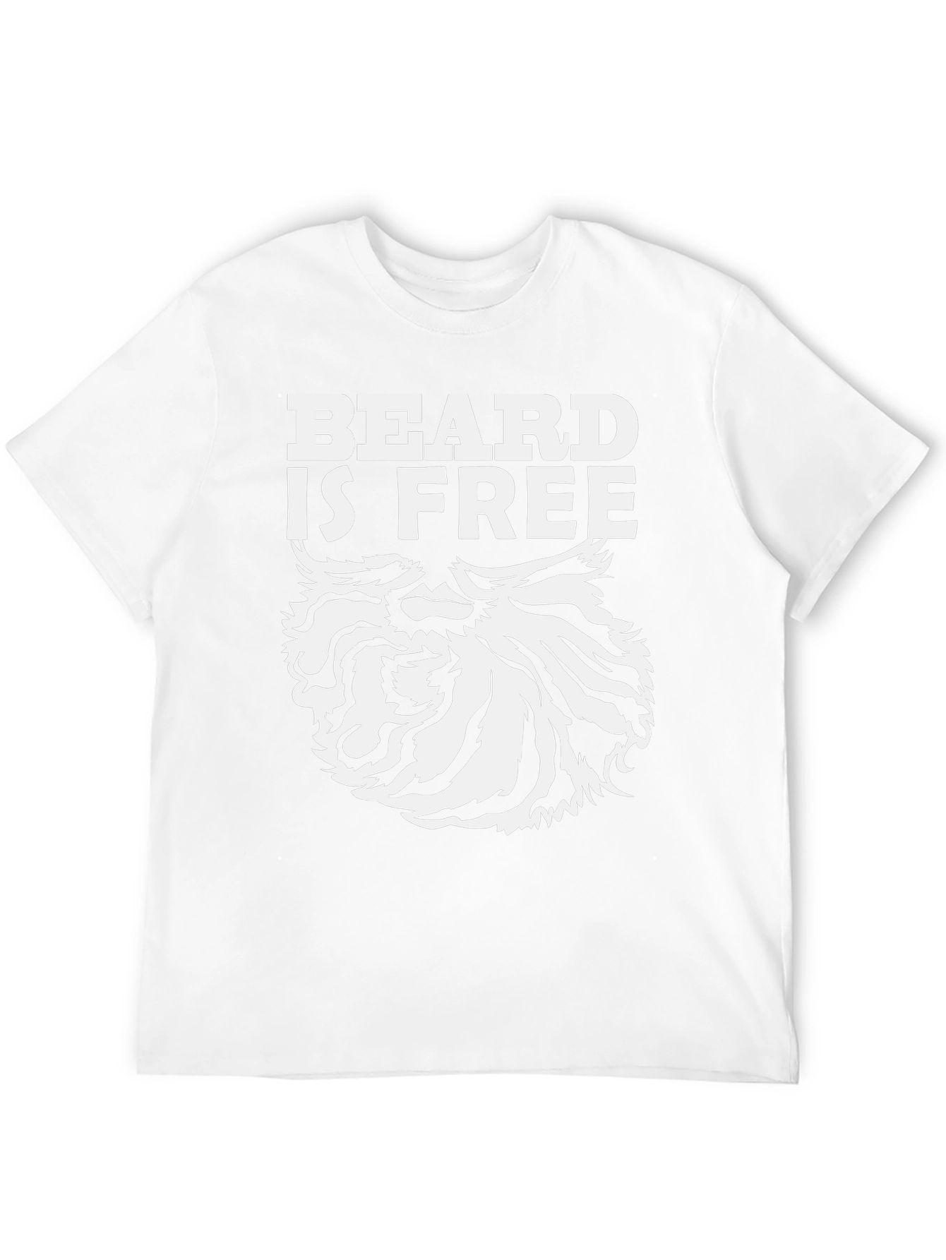 Beard Is Free Graphic T-Shirt - Black Cotton Tee