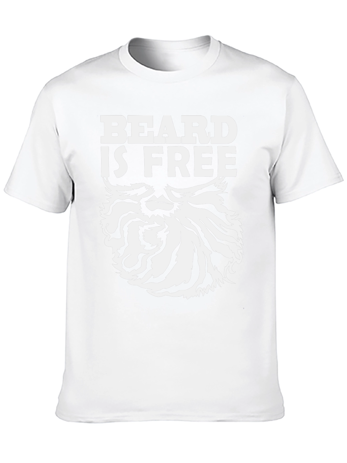 Beard Is Free Graphic T-Shirt - Black Cotton Tee
