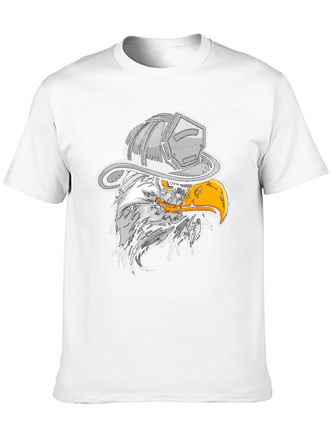 Eagle Firefighter Helmet Graphic T-Shirt