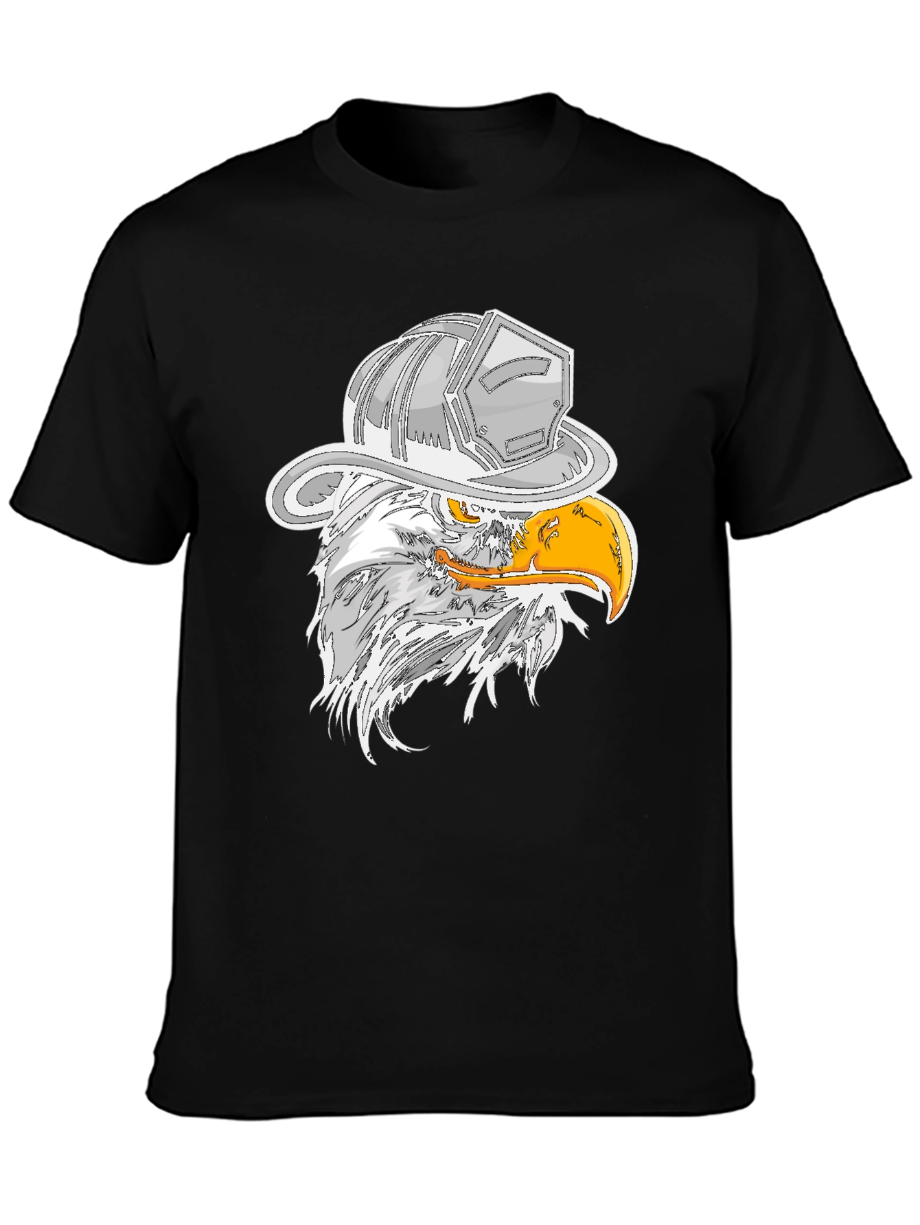 Eagle Firefighter Helmet Graphic T-Shirt
