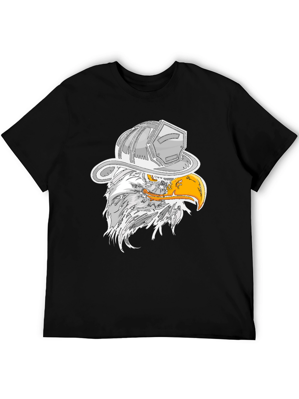 Eagle Firefighter Helmet Graphic T-Shirt