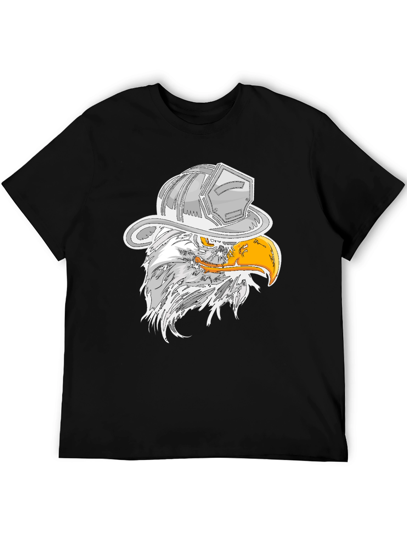 Eagle Firefighter Helmet Graphic T-Shirt