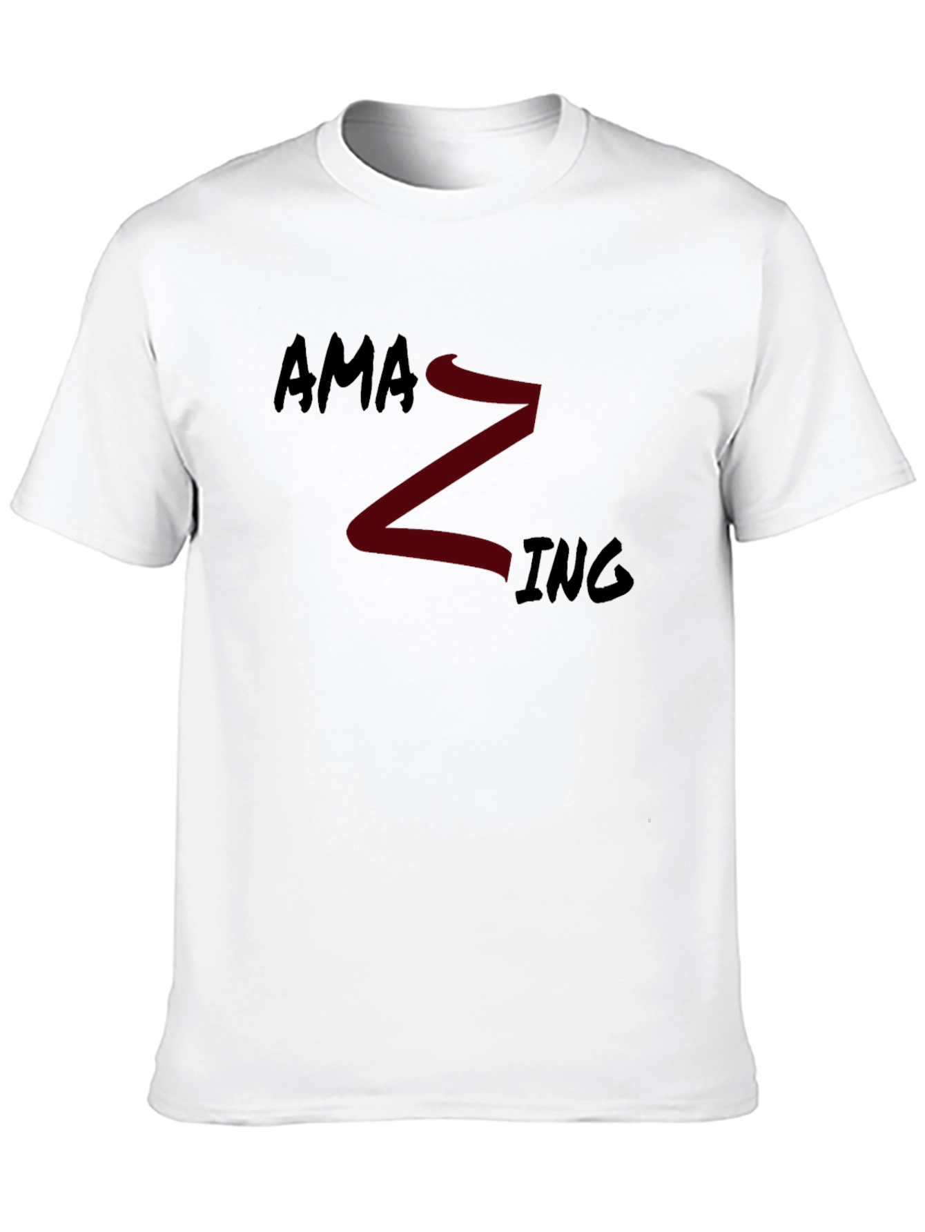 Amazing Graphic Tee - Crew Neck Short Sleeve T-Shirt