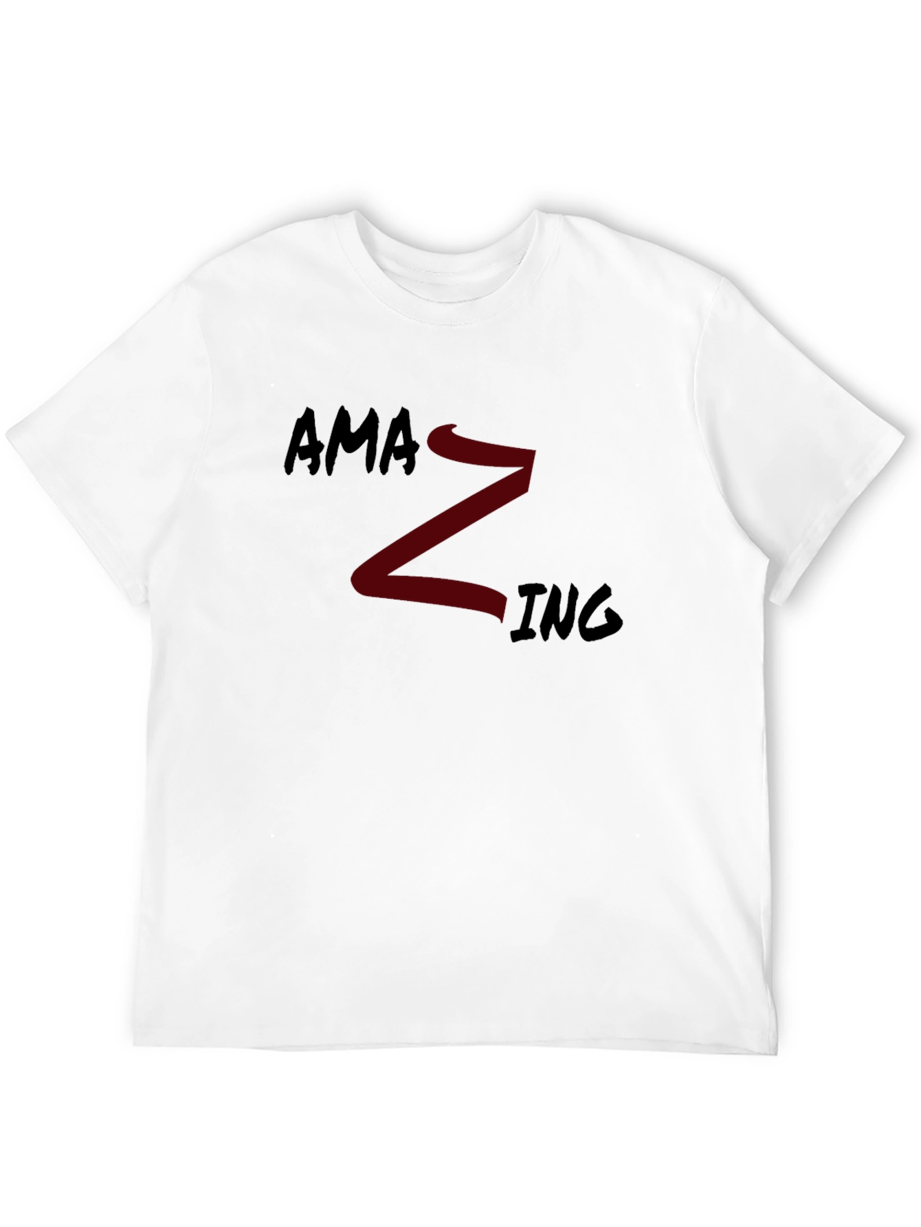 Amazing Graphic Tee - Crew Neck Short Sleeve T-Shirt