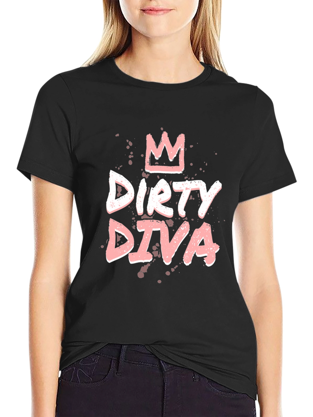 Dirty Diva Graphic Tee - Black