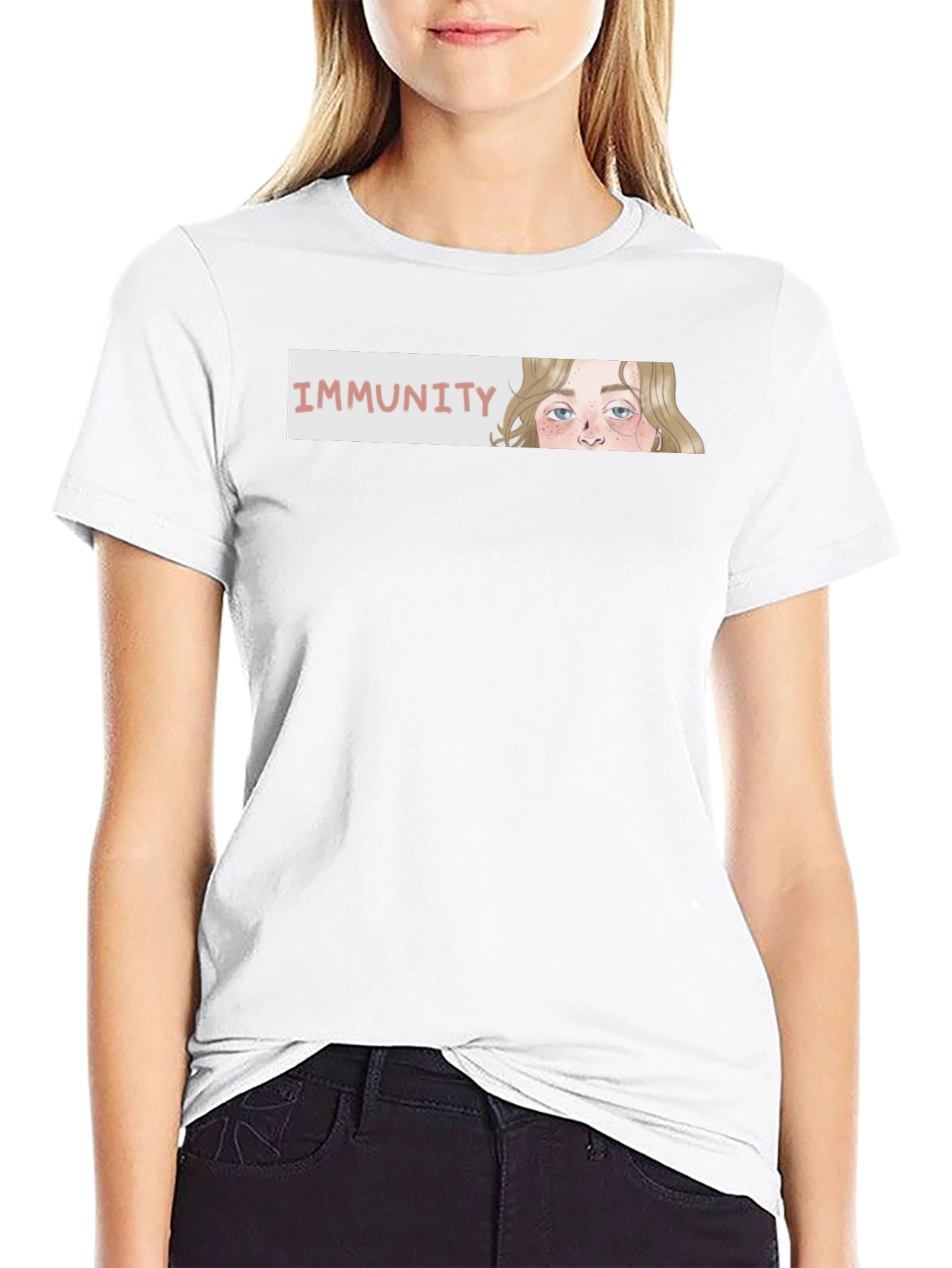 Immunity Graphic T-Shirt - Stylish Black Tee