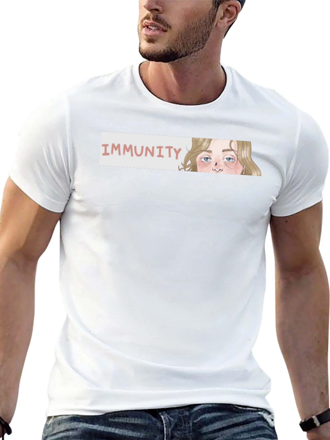 Immunity Graphic T-Shirt - Stylish Black Tee