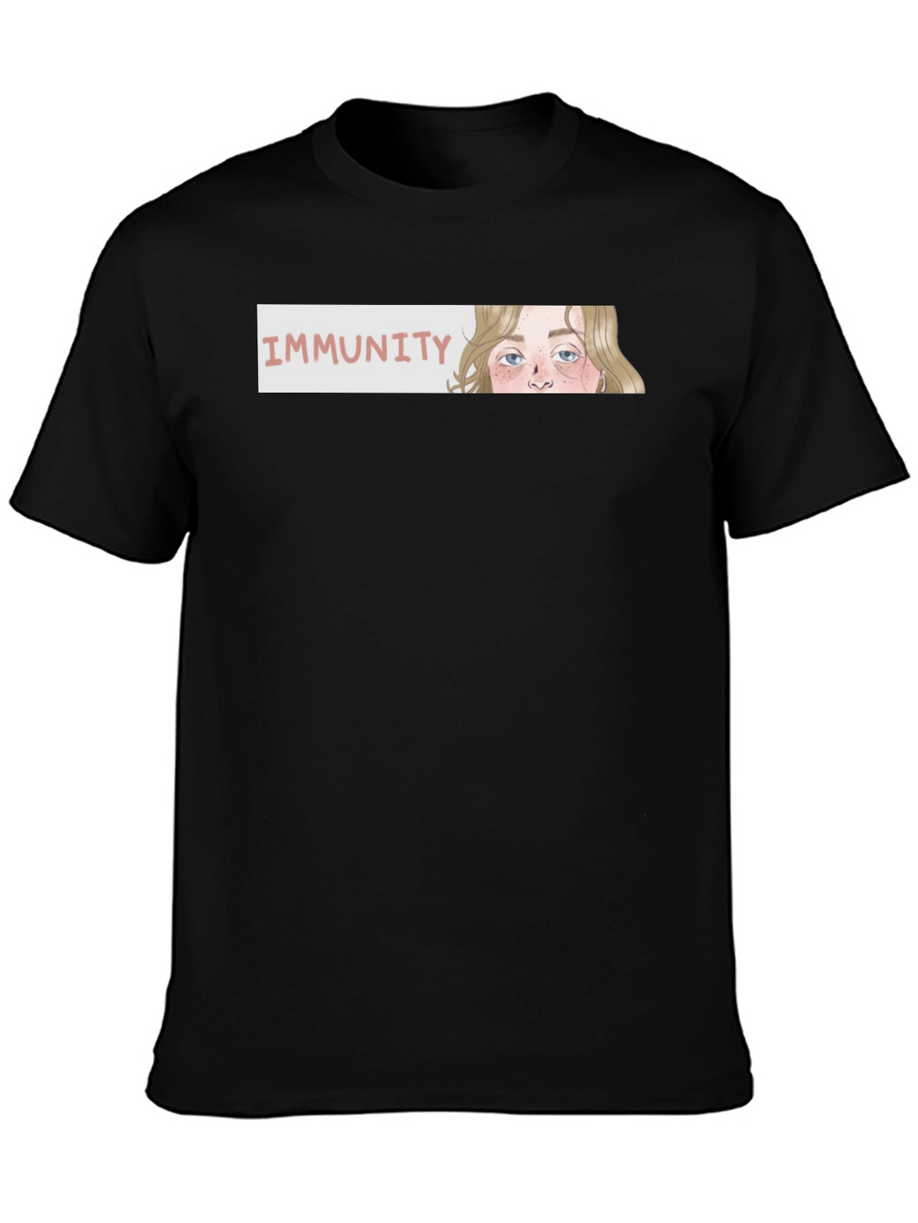 Immunity Graphic T-Shirt - Stylish Black Tee