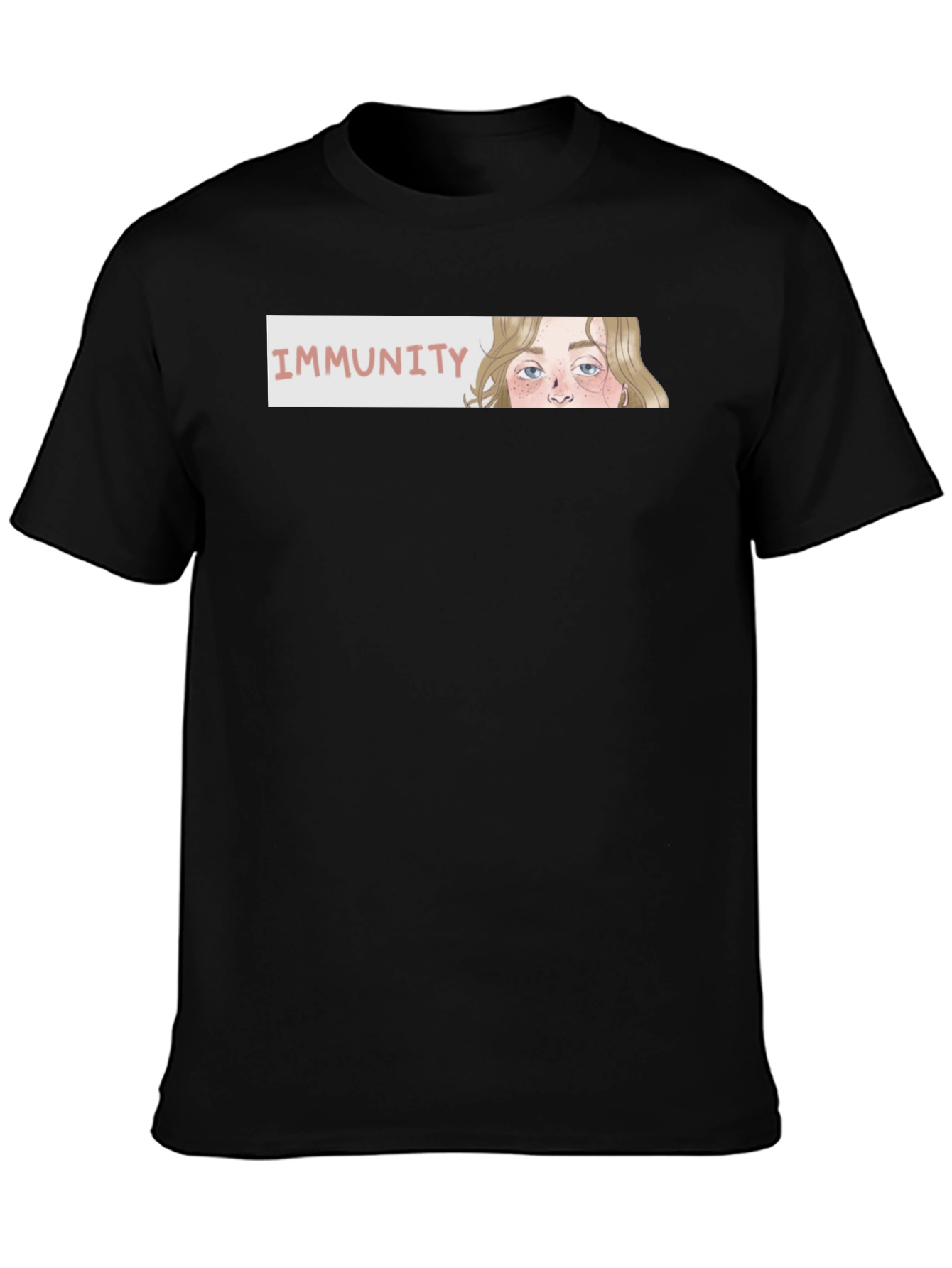 Immunity Graphic T-Shirt - Stylish Black Tee