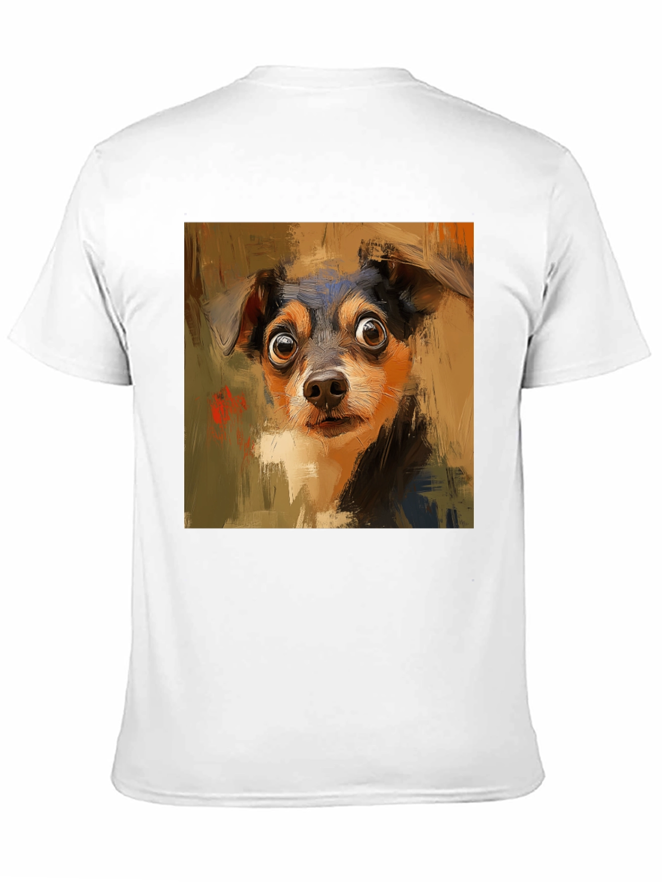Dog Art Black Tee - Unique Canine Lovers T-Shirt