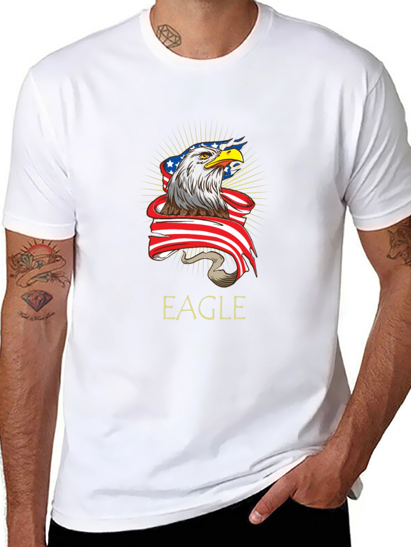Eagle USA Flag Graphic Tee