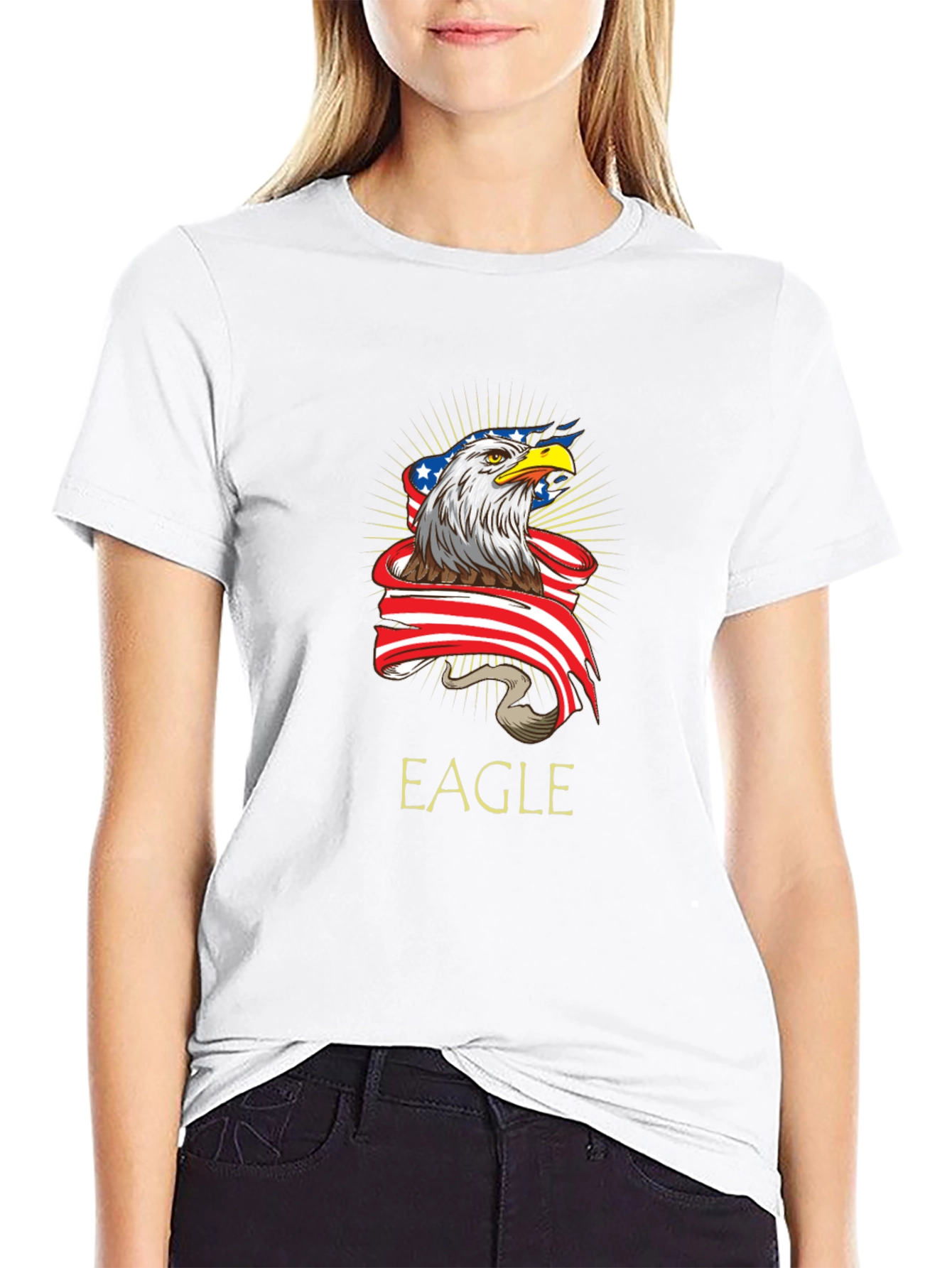 Eagle USA Flag Graphic Tee