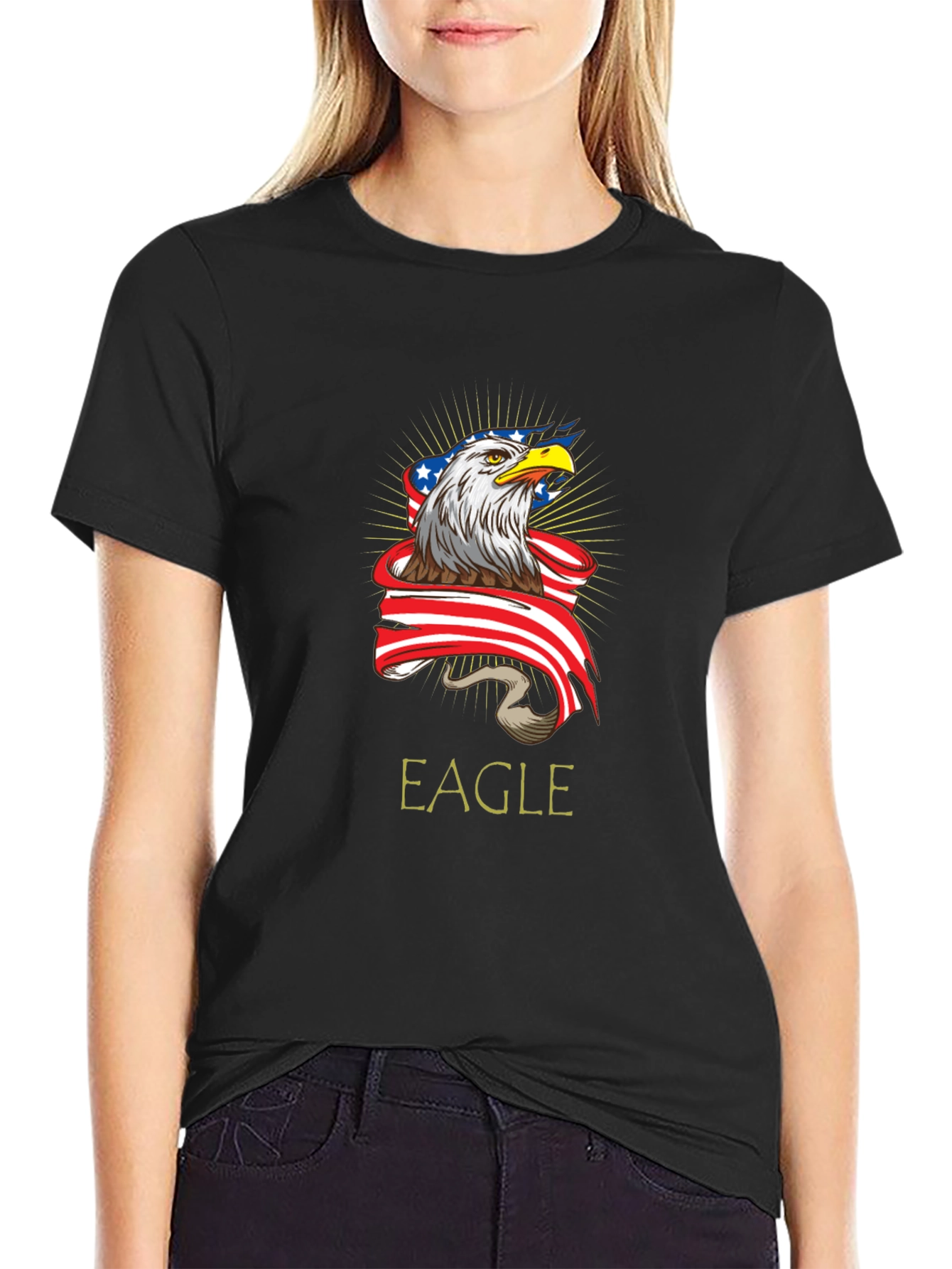 Eagle USA Flag Graphic Tee