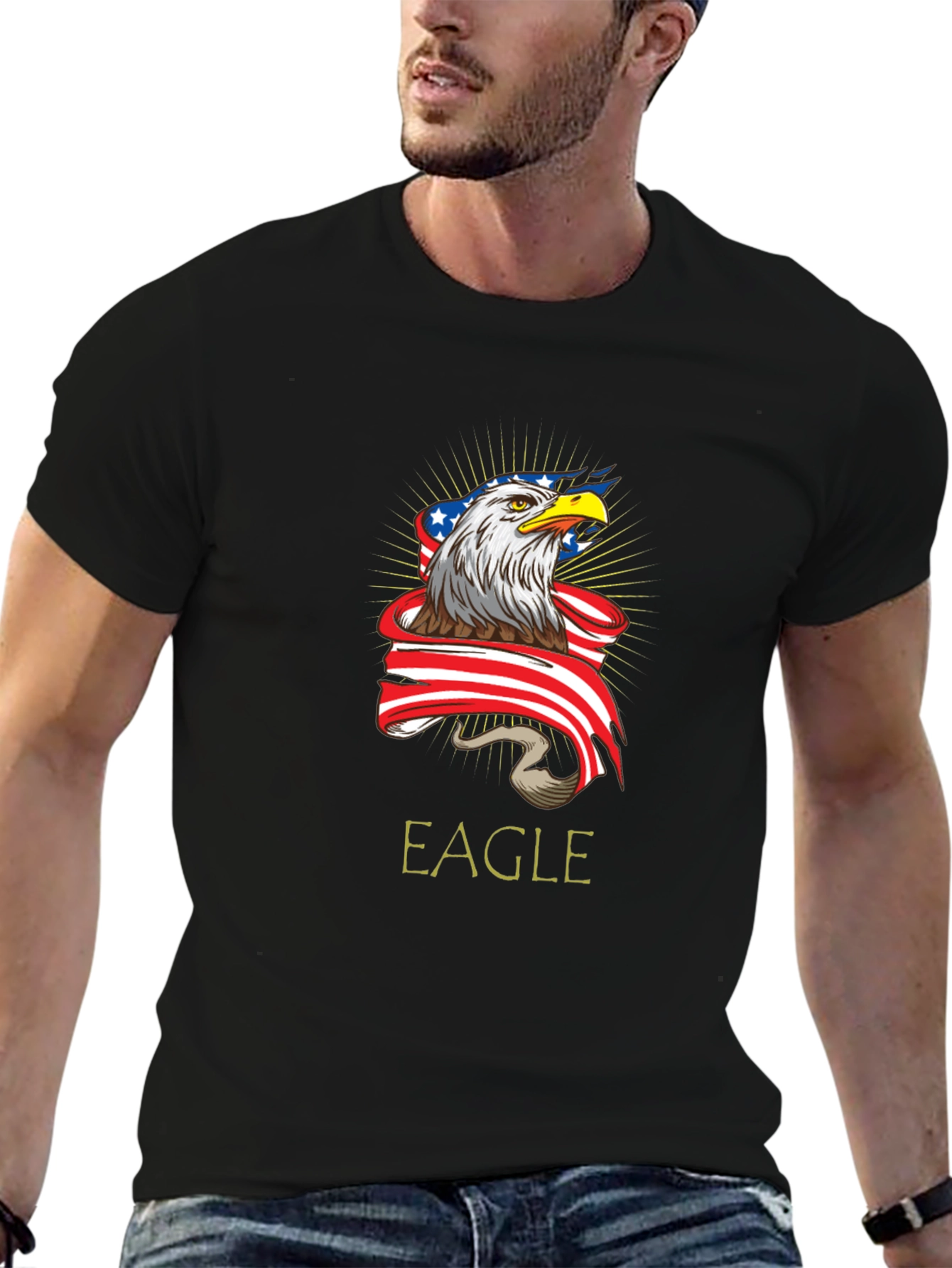 Eagle USA Flag Graphic Tee