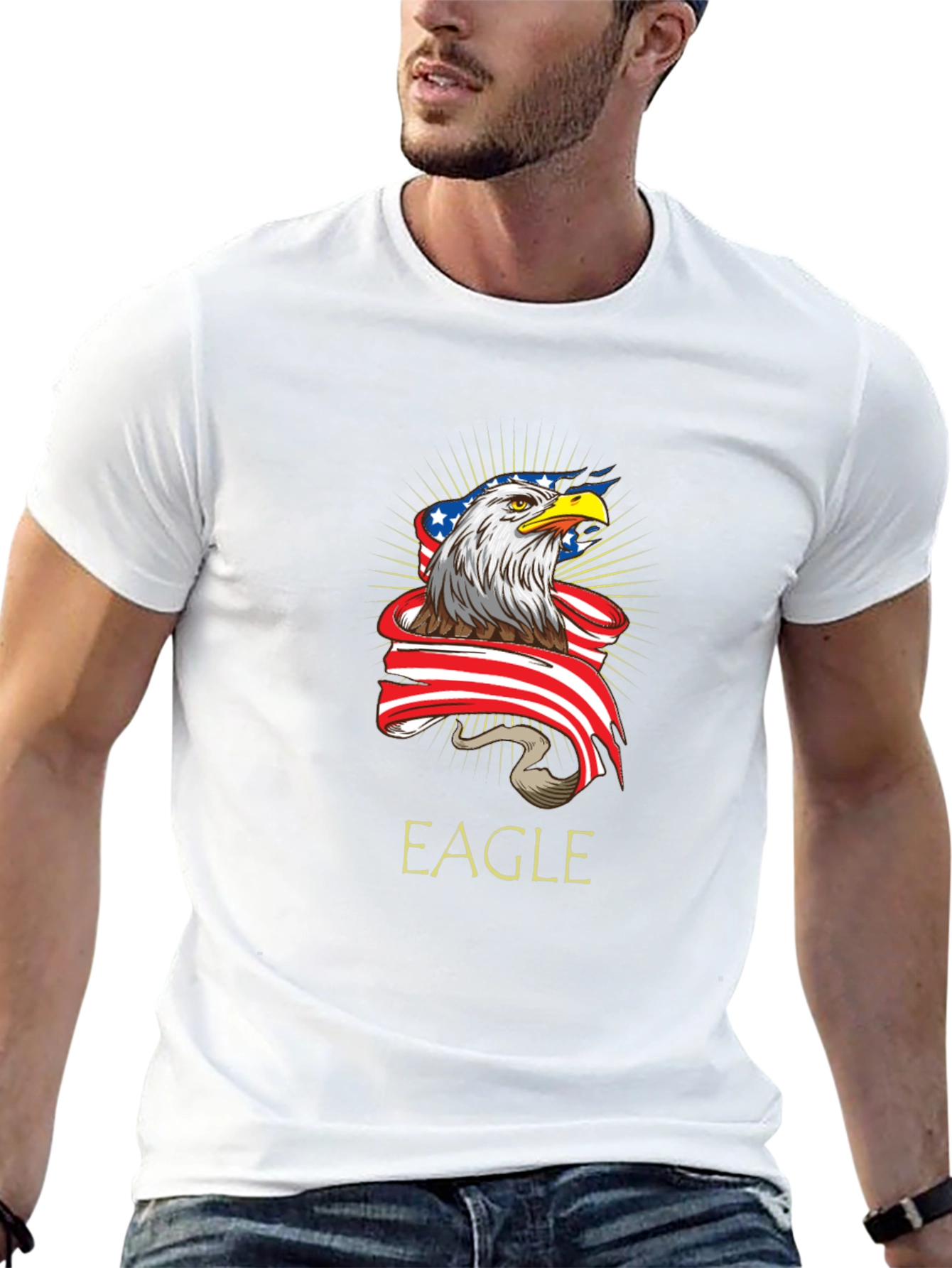 Eagle USA Flag Graphic Tee
