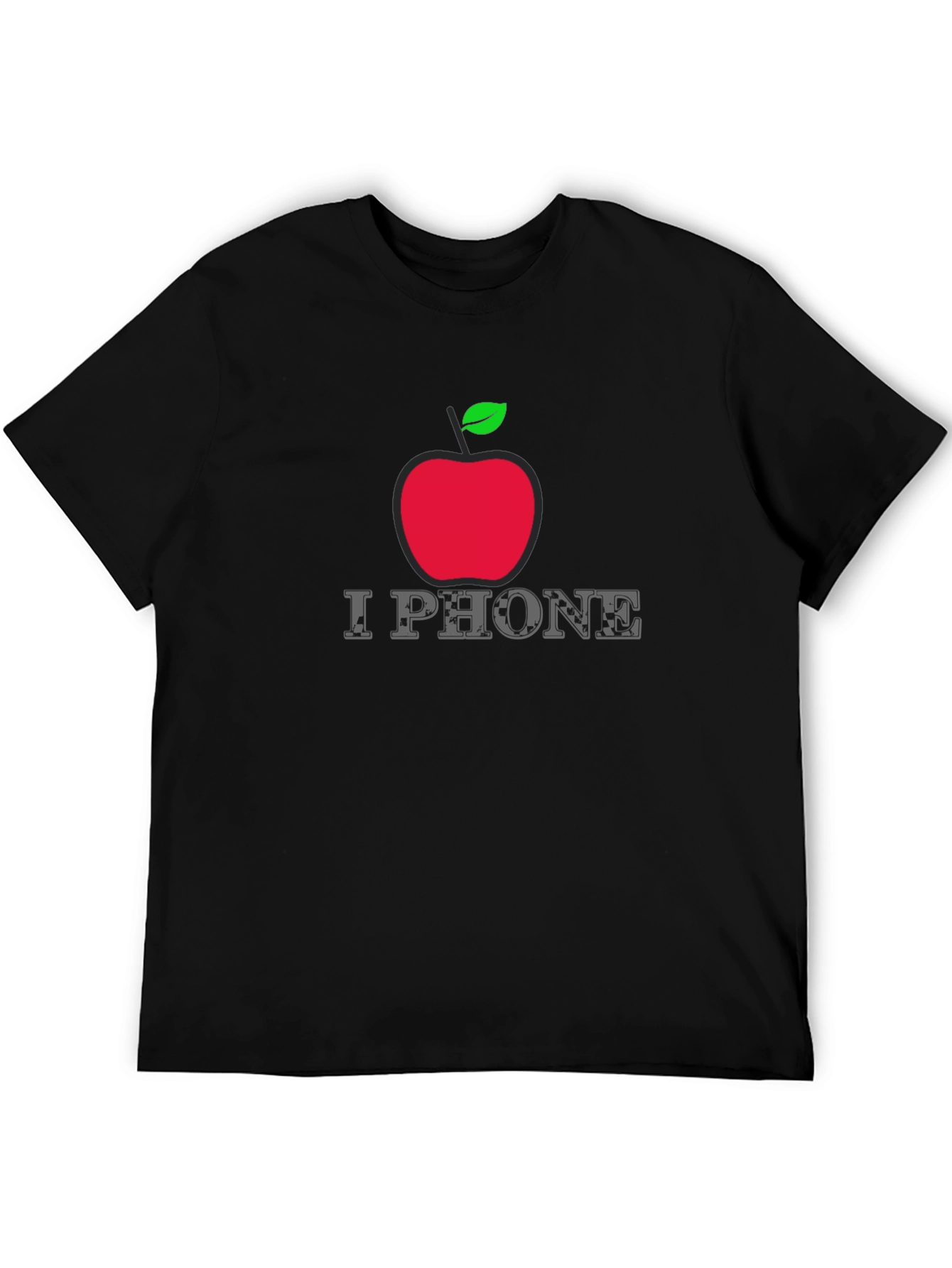I Phone Apple Logo Graphic T-Shirt