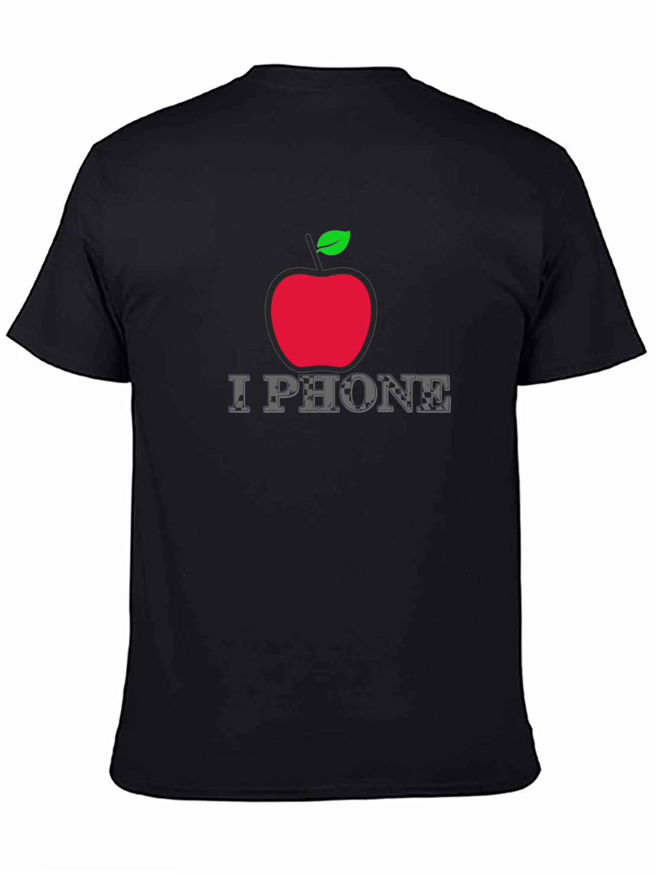 I Phone Apple Logo Graphic T-Shirt