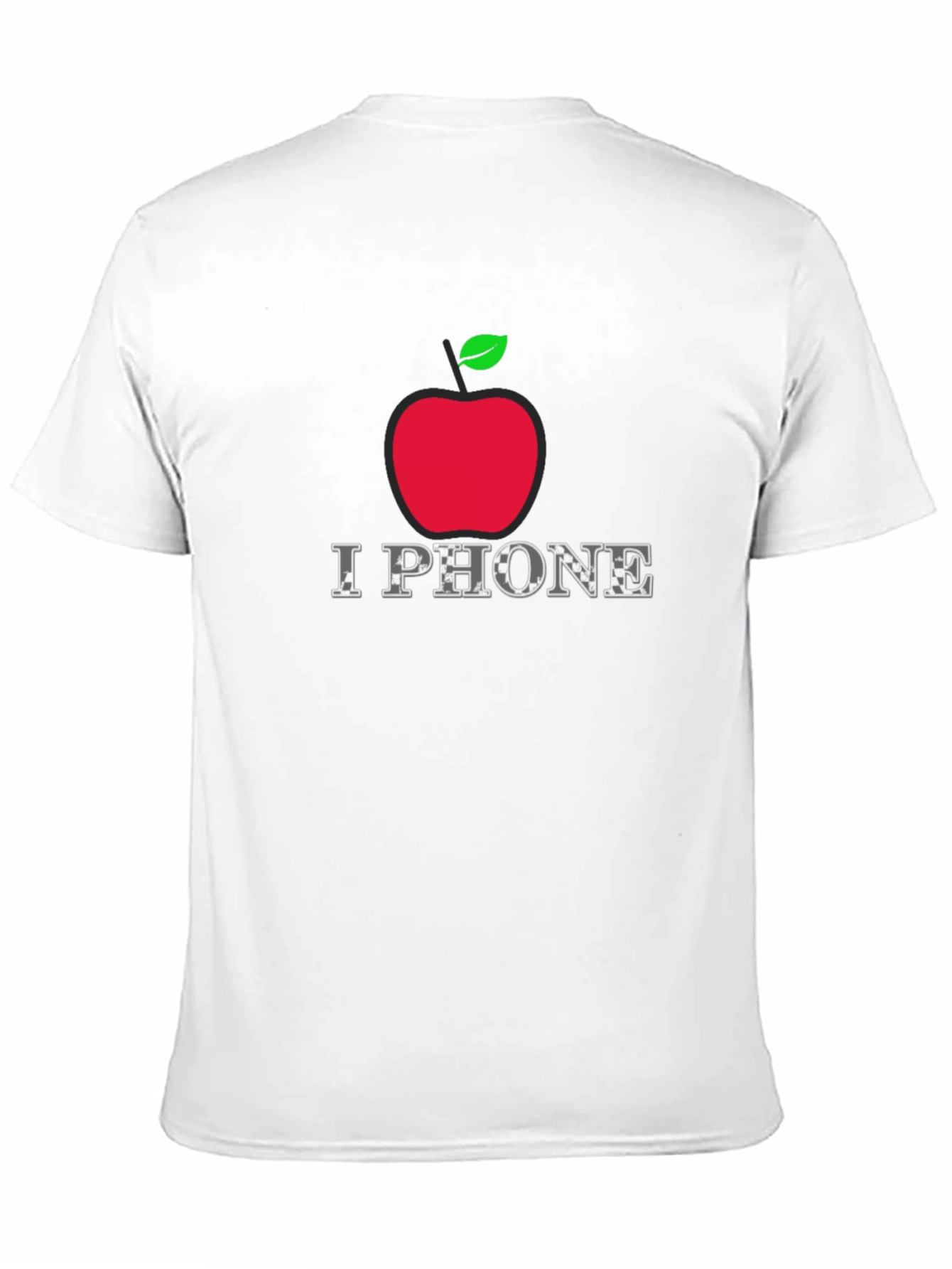 I Phone Apple Logo Graphic T-Shirt
