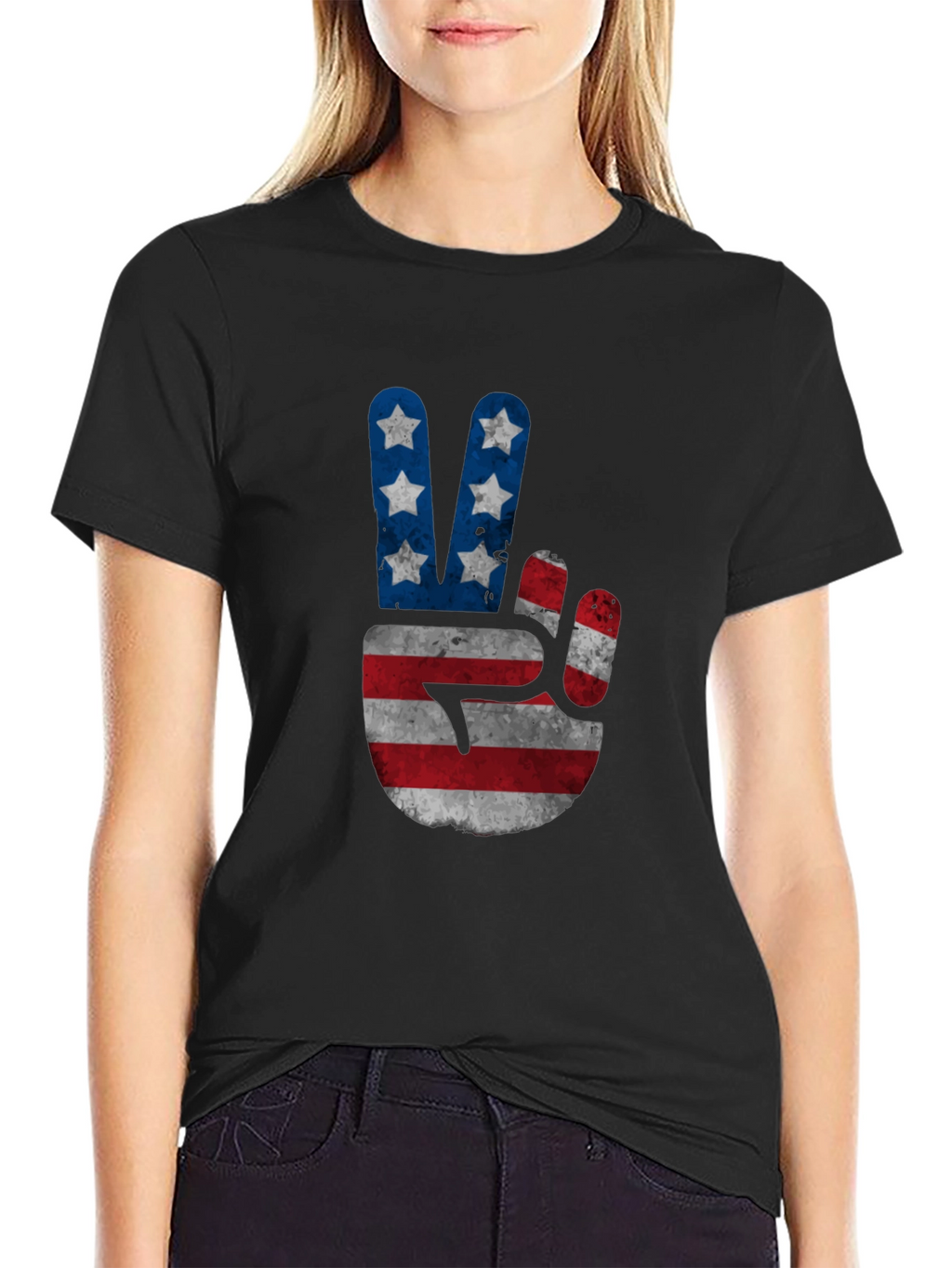 USA Peace Sign Graphic Tee