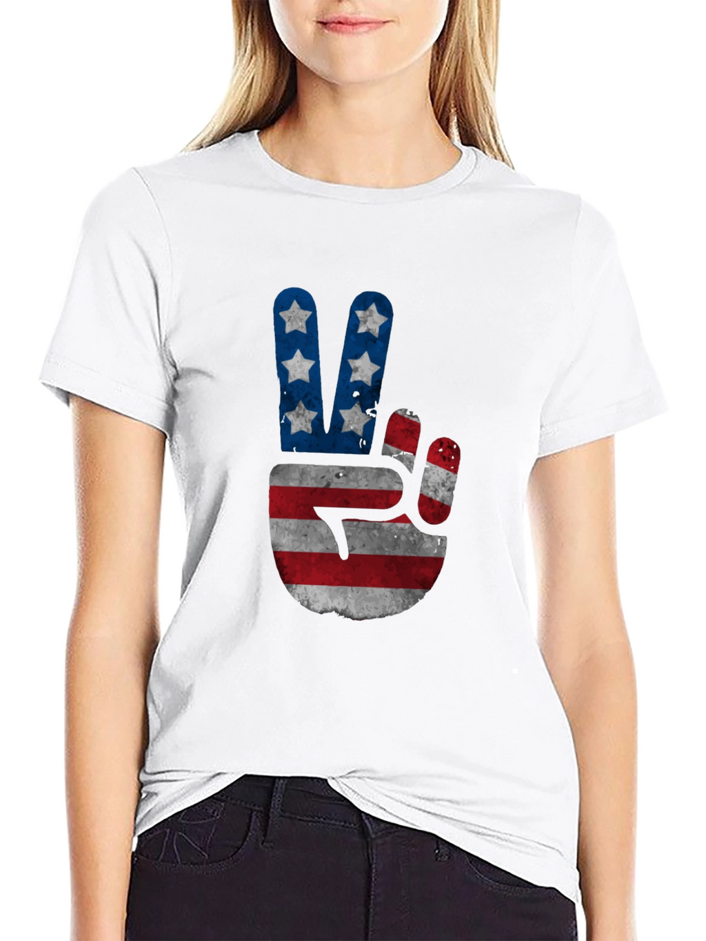 USA Peace Sign Graphic Tee
