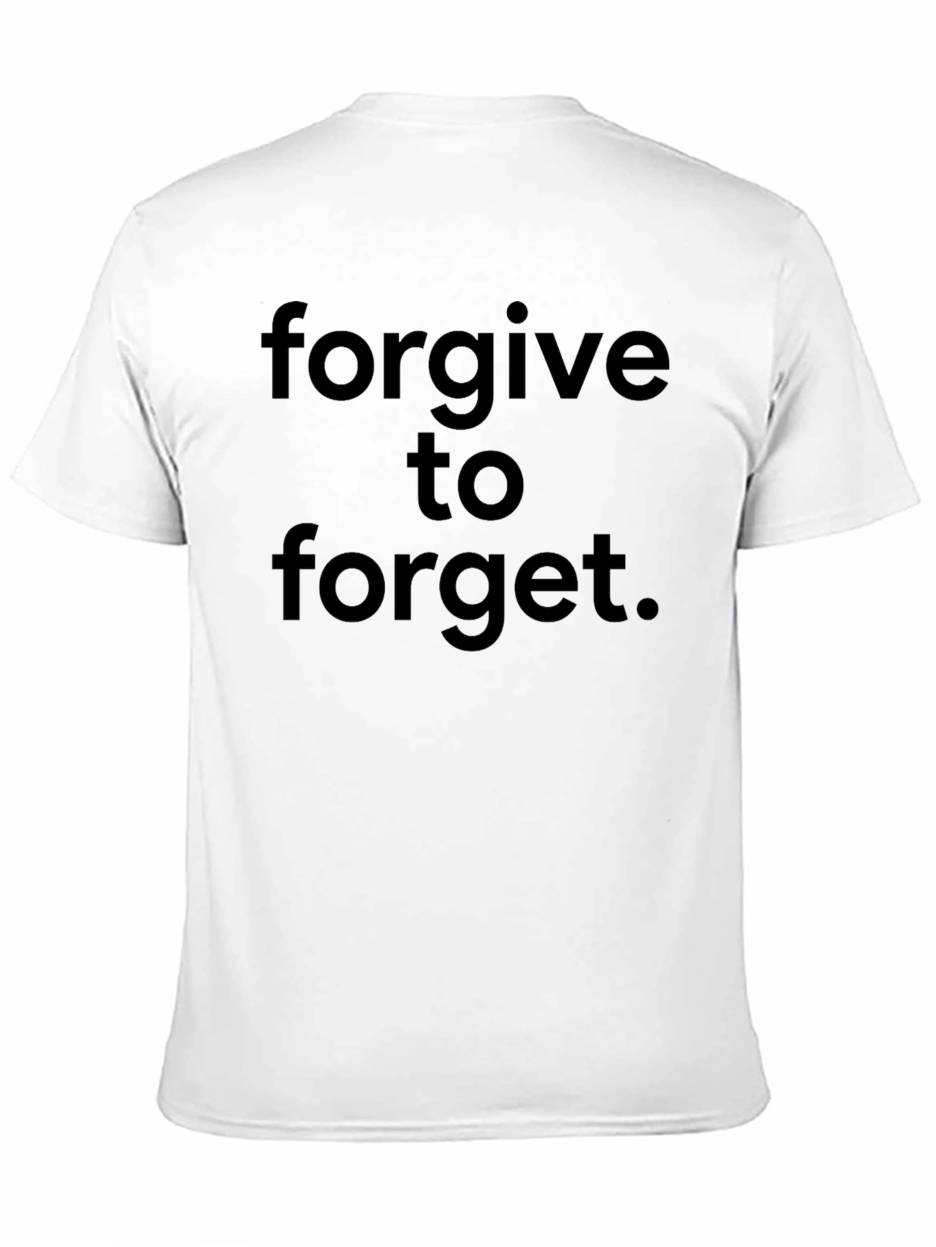 Forgive to Forget Black Graphic Tee - Casual Comfort