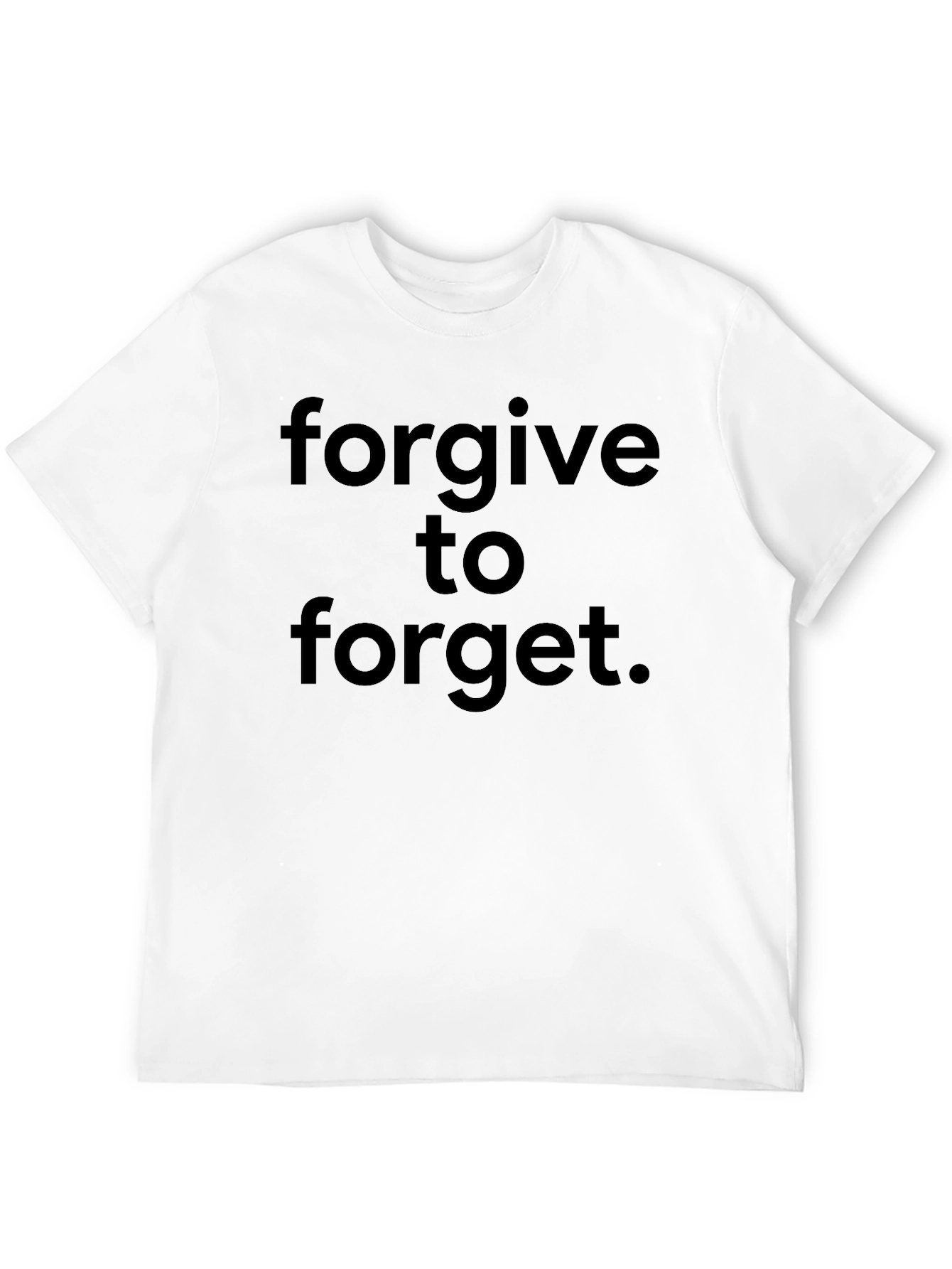 Forgive to Forget Black Graphic Tee - Casual Comfort