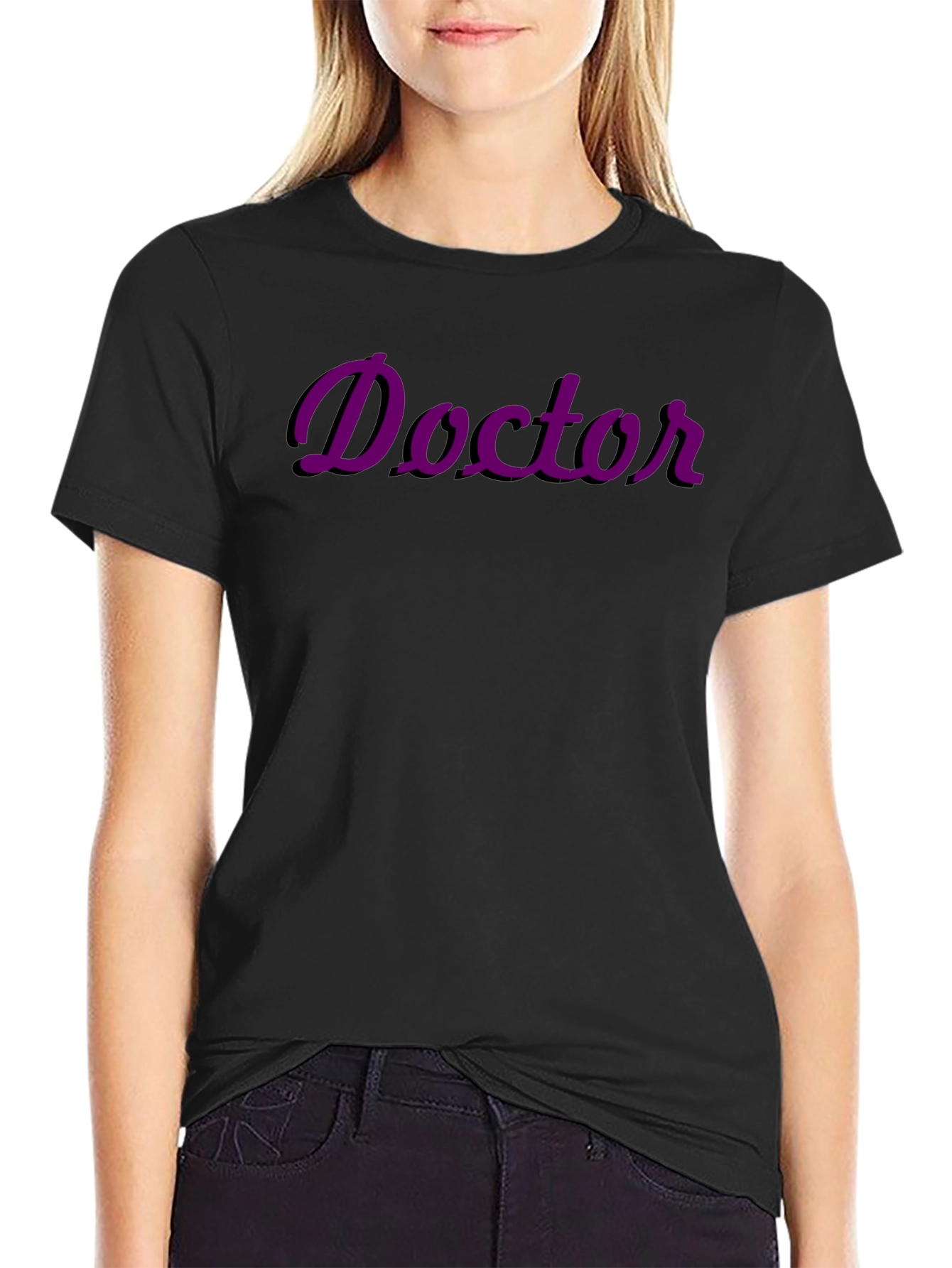 Doctor T-Shirt - Stylish Purple Graphic Tee