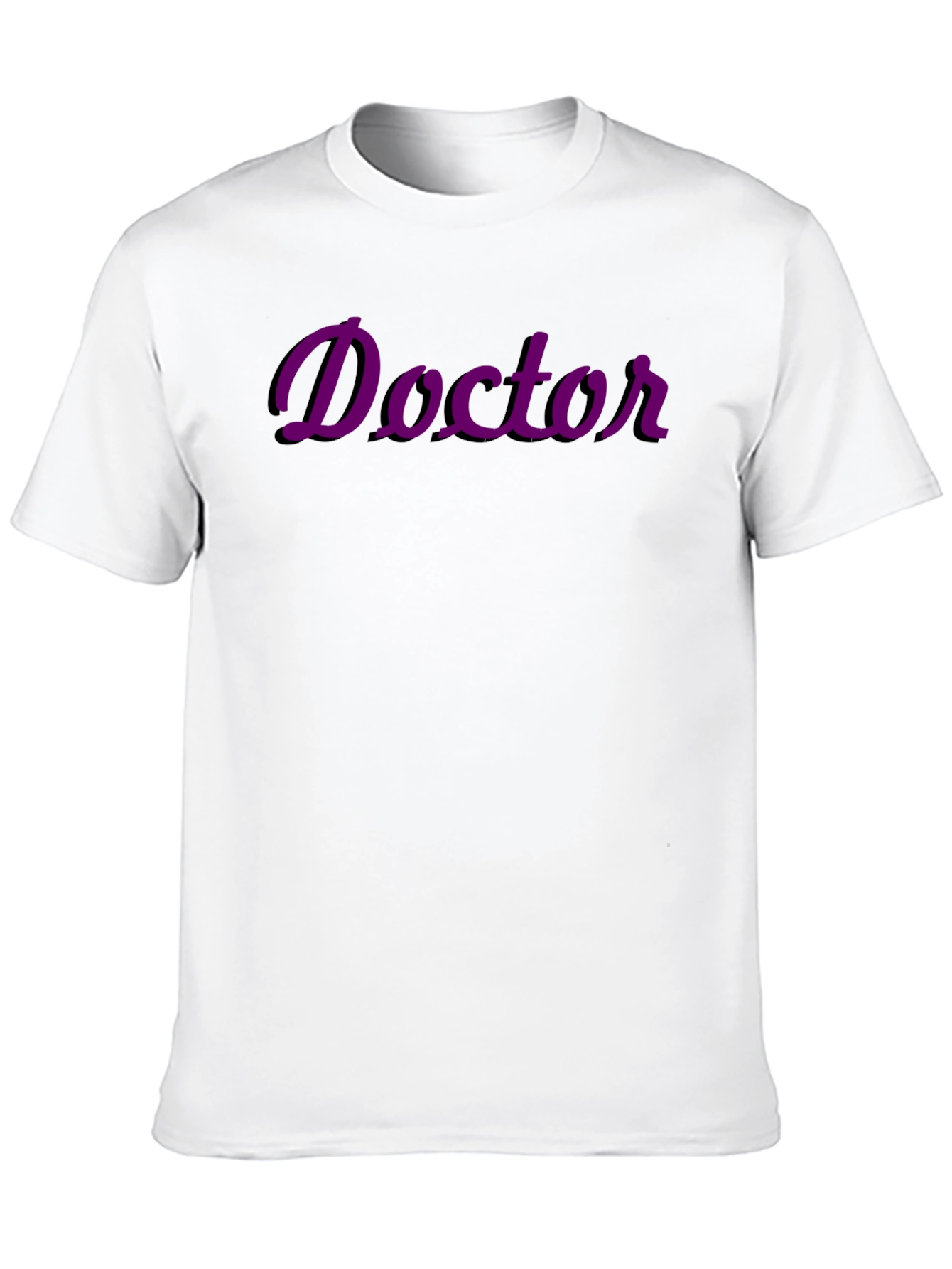 Doctor T-Shirt - Stylish Purple Graphic Tee