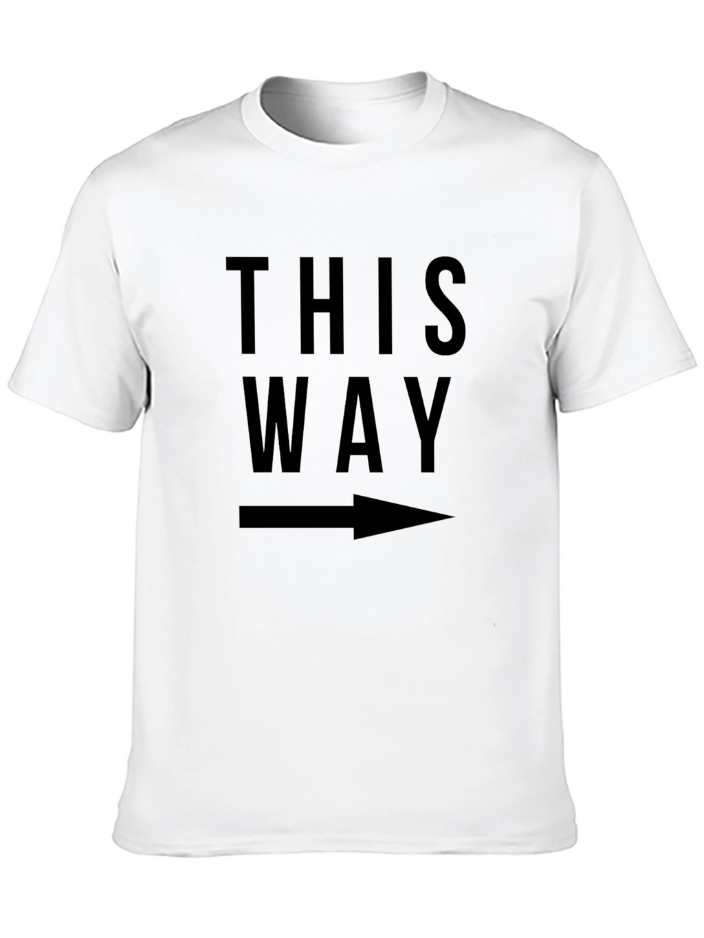 This Way Graphic Tee - Arrow Design