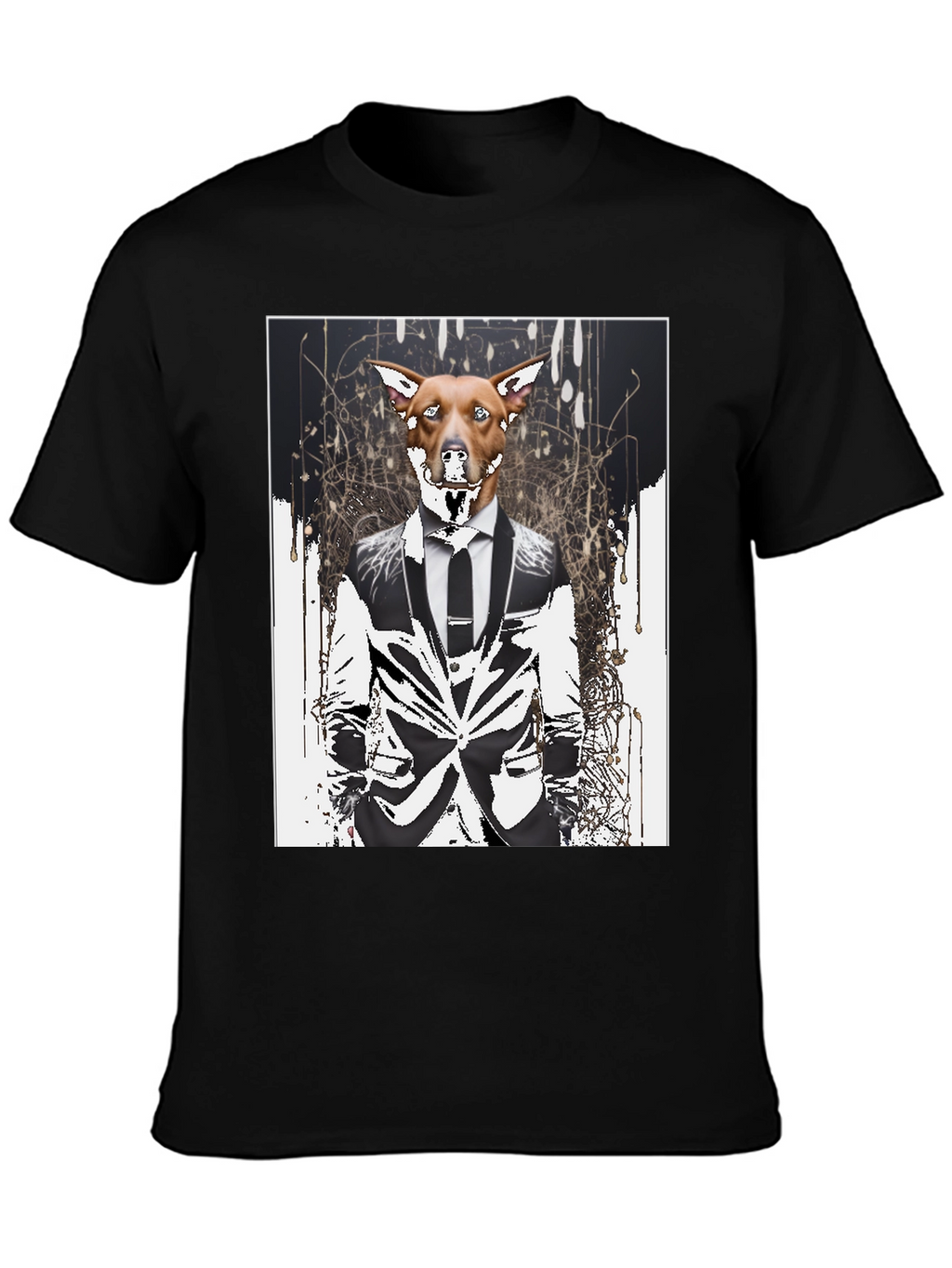 Dog in Suit Graphic T-Shirt
