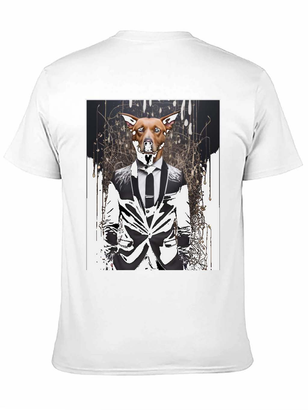 Dog in Suit Graphic T-Shirt