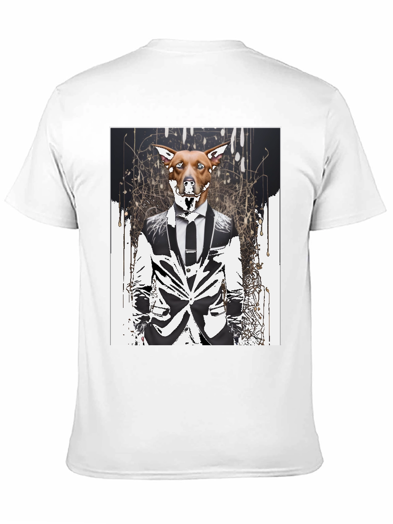 Dog in Suit Graphic T-Shirt