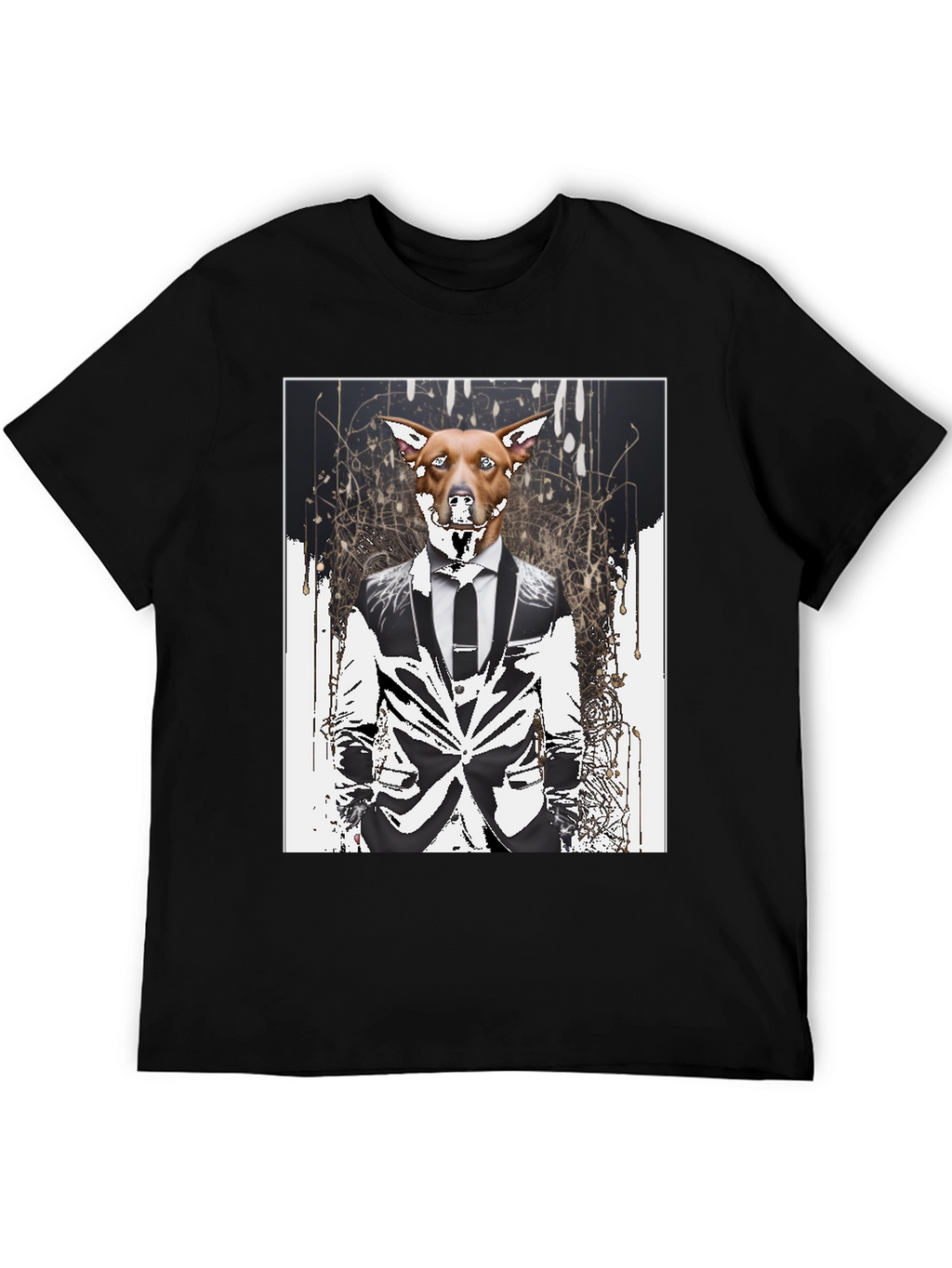 Dog in Suit Graphic T-Shirt