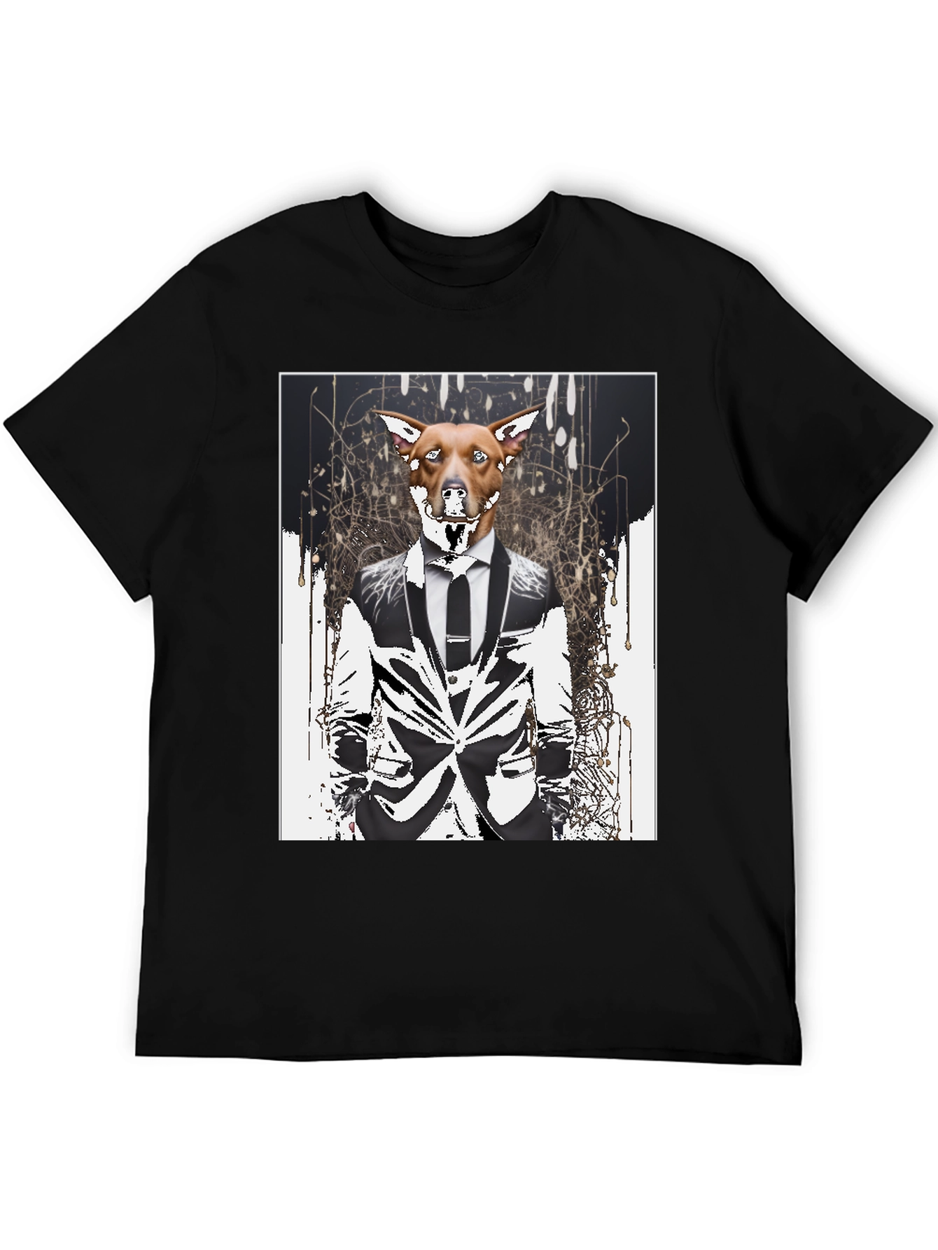 Dog in Suit Graphic T-Shirt