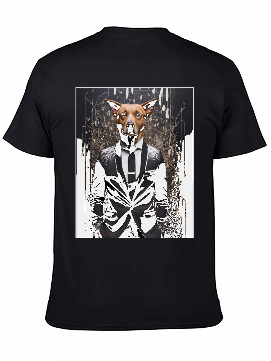 Dog in Suit Graphic T-Shirt
