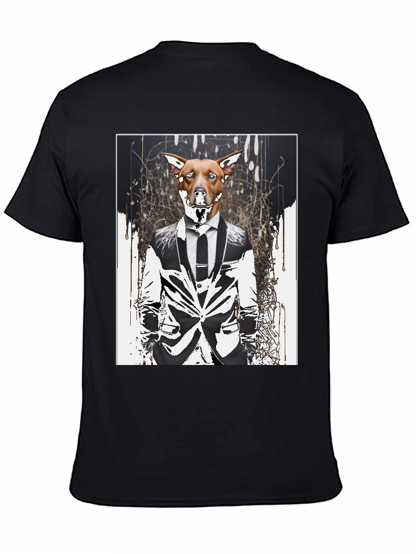 Dog in Suit Graphic T-Shirt