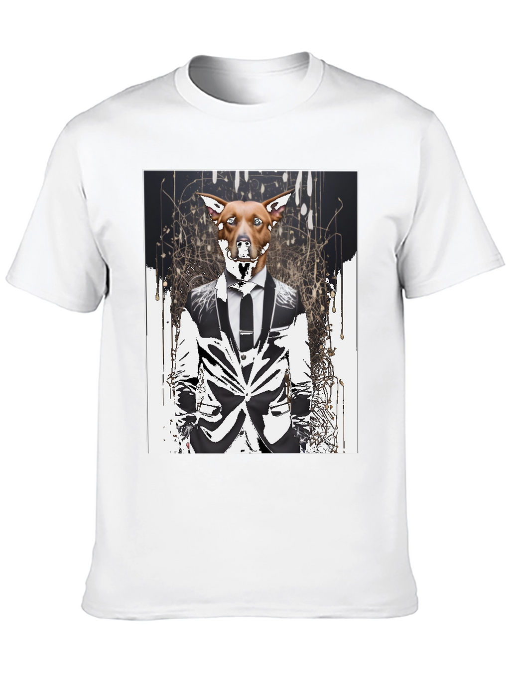 Dog in Suit Graphic T-Shirt