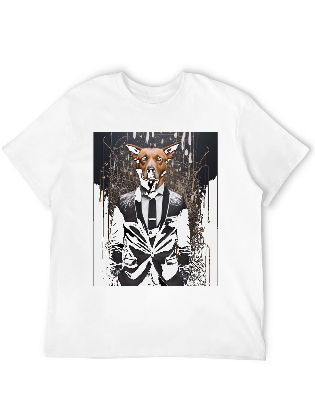 Dog in Suit Graphic T-Shirt