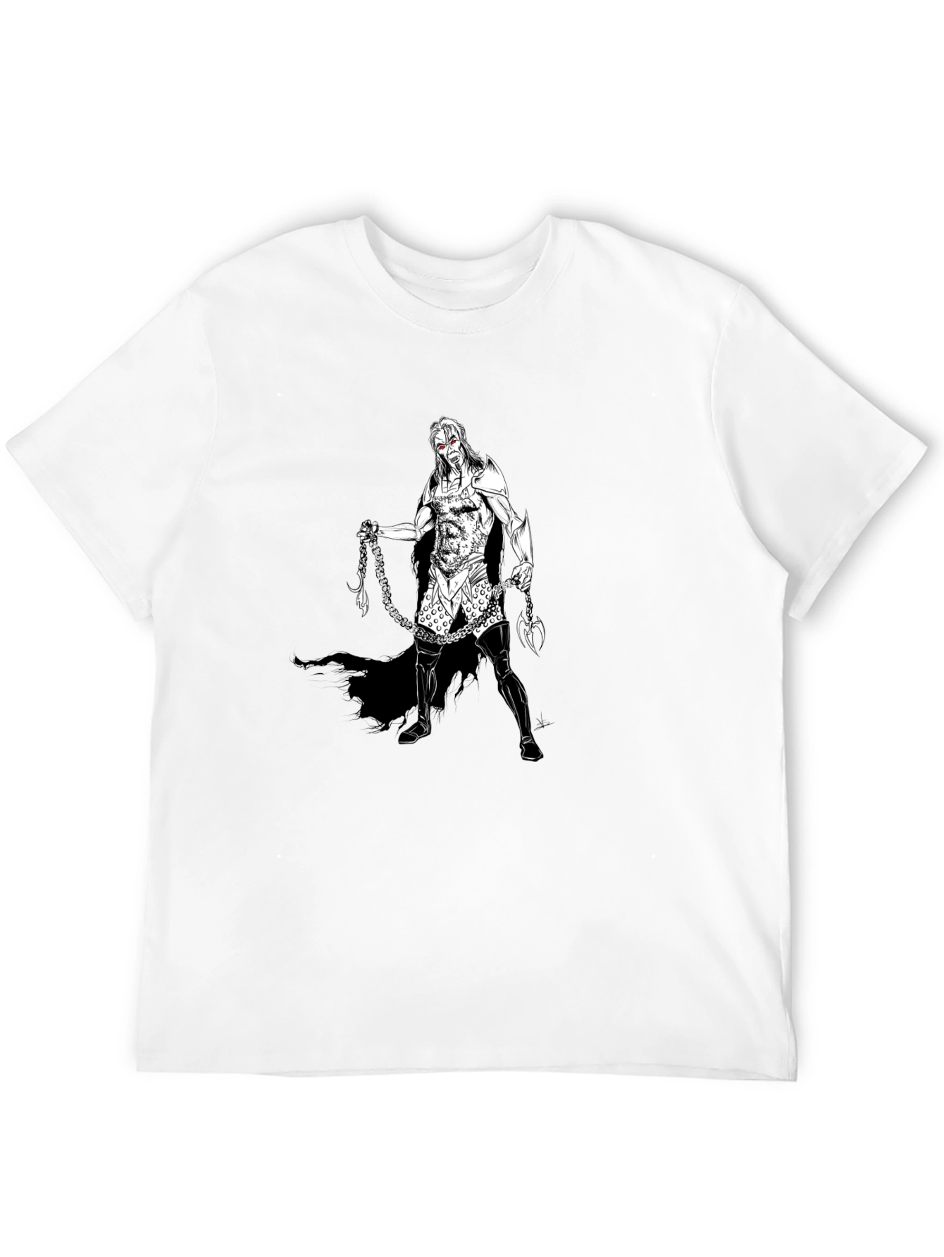 Warrior Graphic Tee - Black Cotton