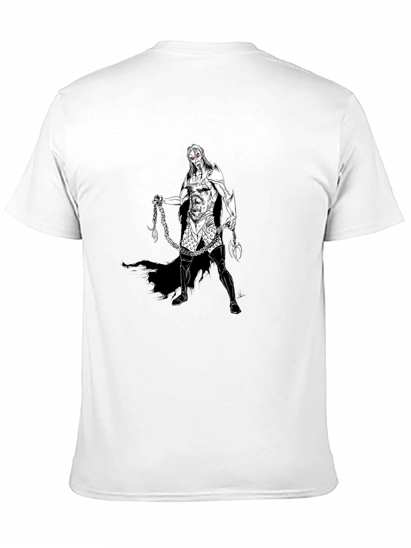 Warrior Graphic Tee - Black Cotton