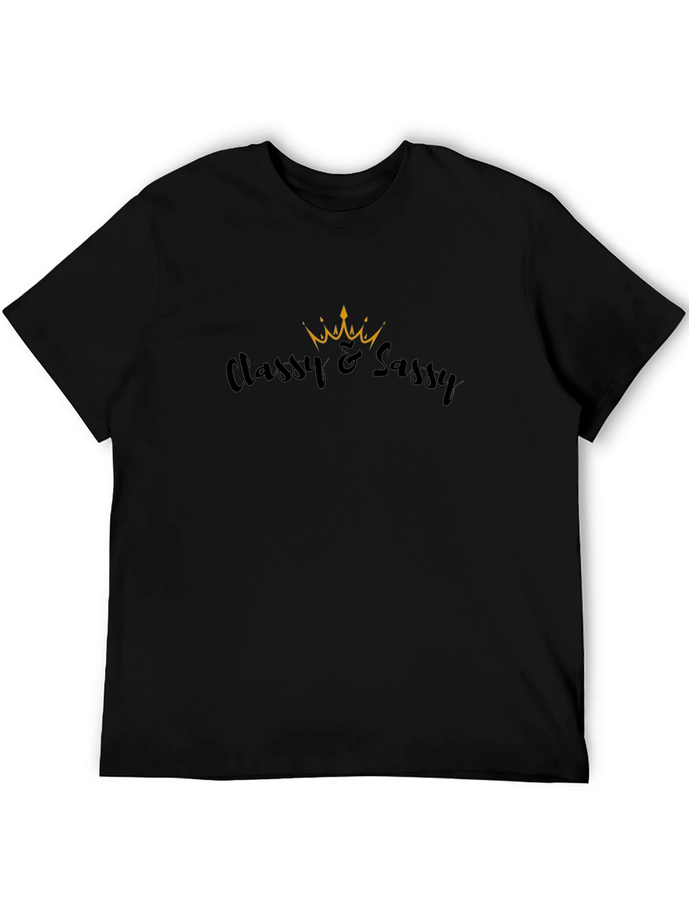 Classy & Sassy Black T-Shirt - Stylish Graphic Tee