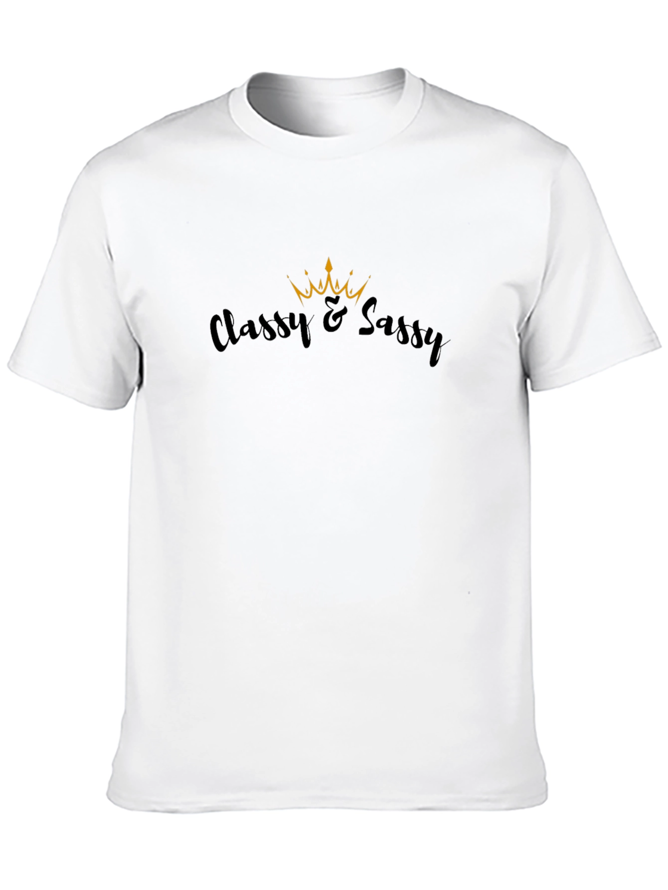 Classy & Sassy Black T-Shirt - Stylish Graphic Tee