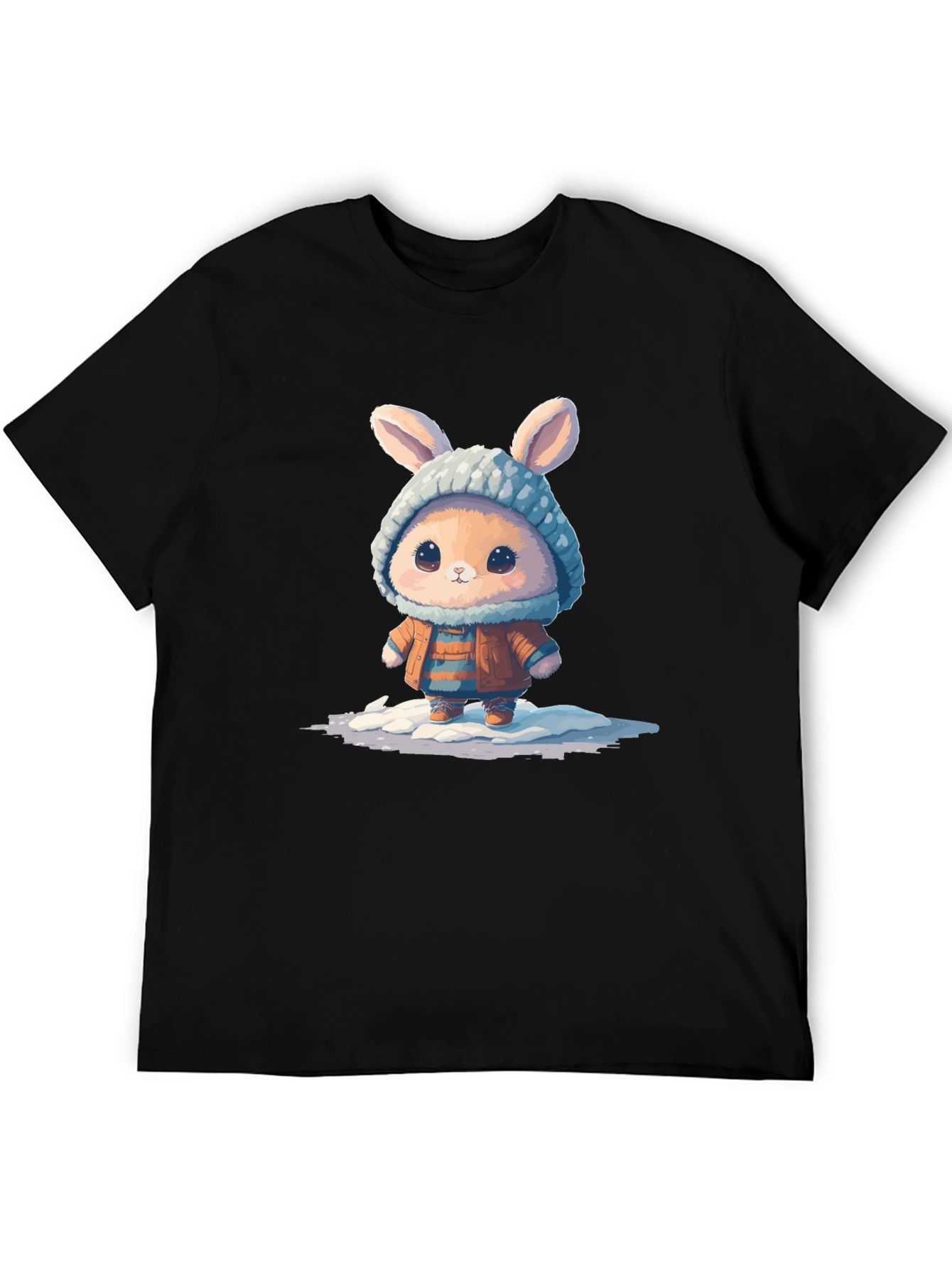 Cute Bunny Graphic Tee - Unisex Cotton T-Shirt