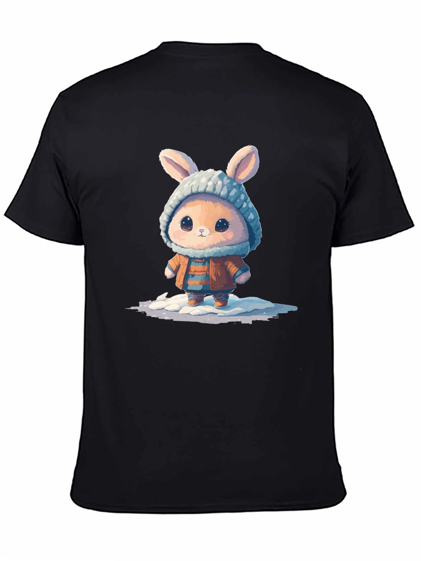 Cute Bunny Graphic Tee - Unisex Cotton T-Shirt