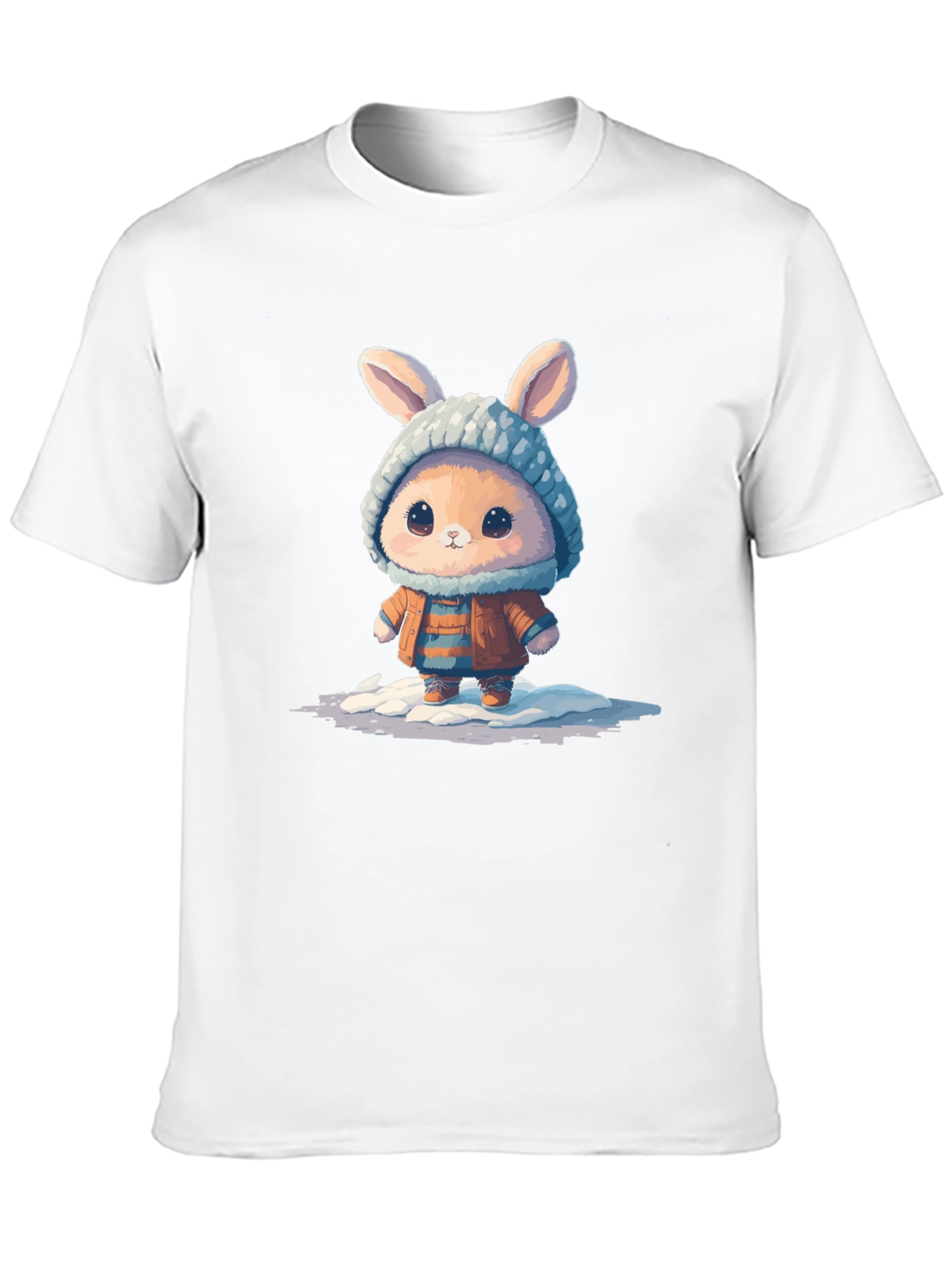 Cute Bunny Graphic Tee - Unisex Cotton T-Shirt