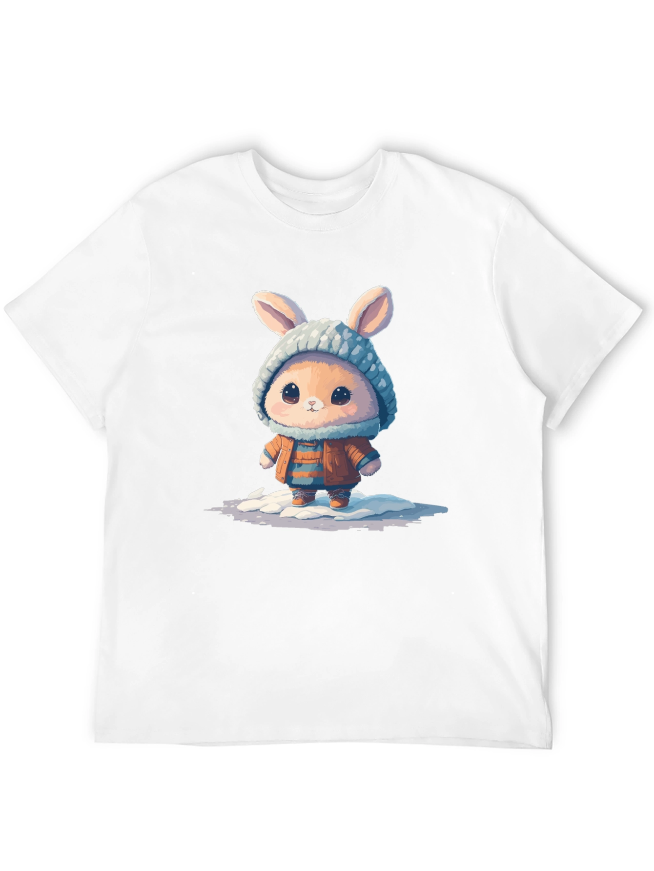 Cute Bunny Graphic Tee - Unisex Cotton T-Shirt